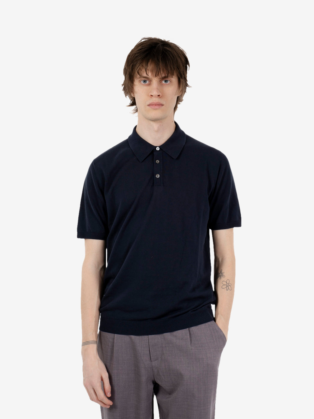 Polo manica corta navy