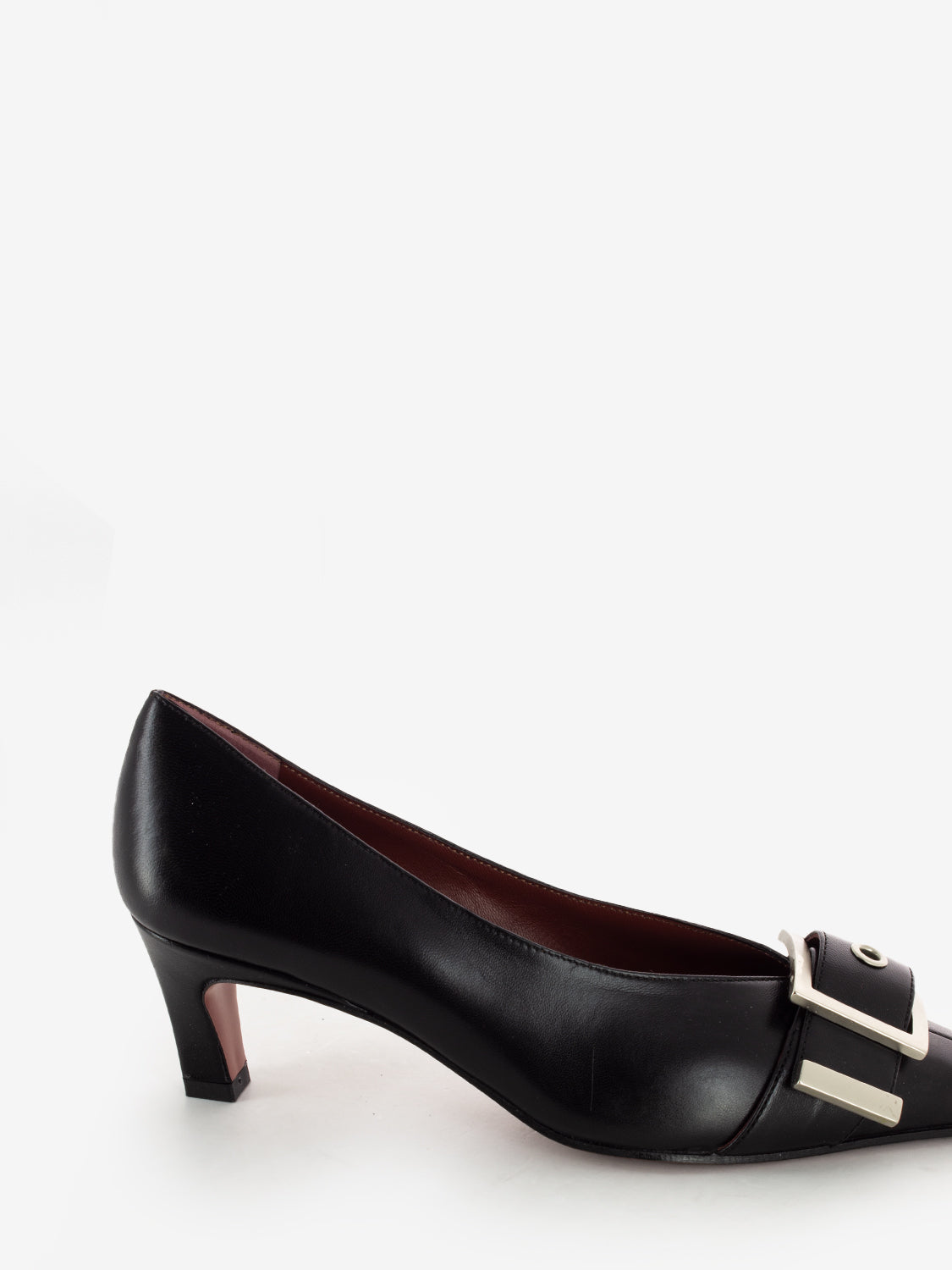 Décolleté Emilien con fibbia nero