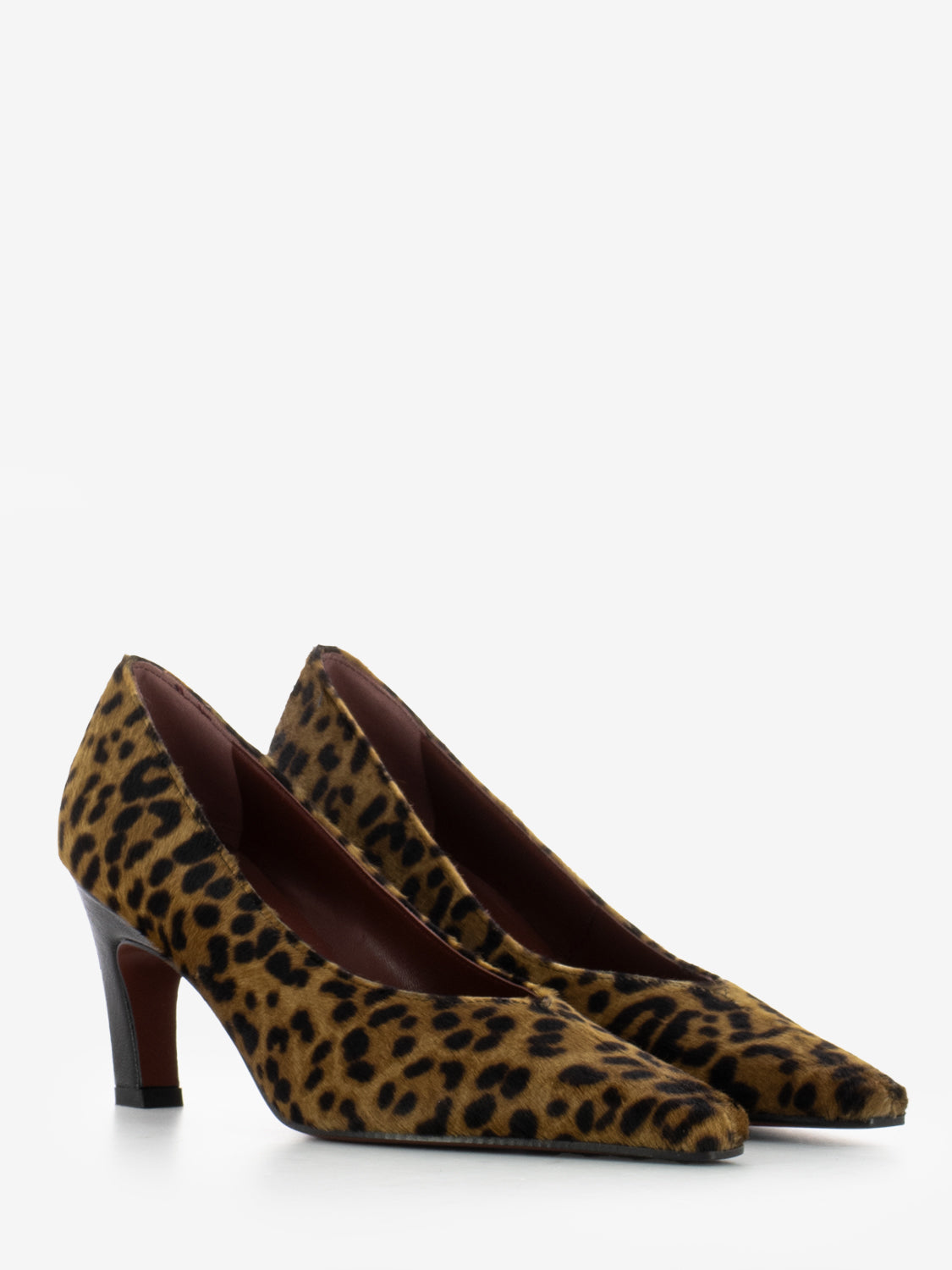 Décolleté Wara in cavallino leopardate