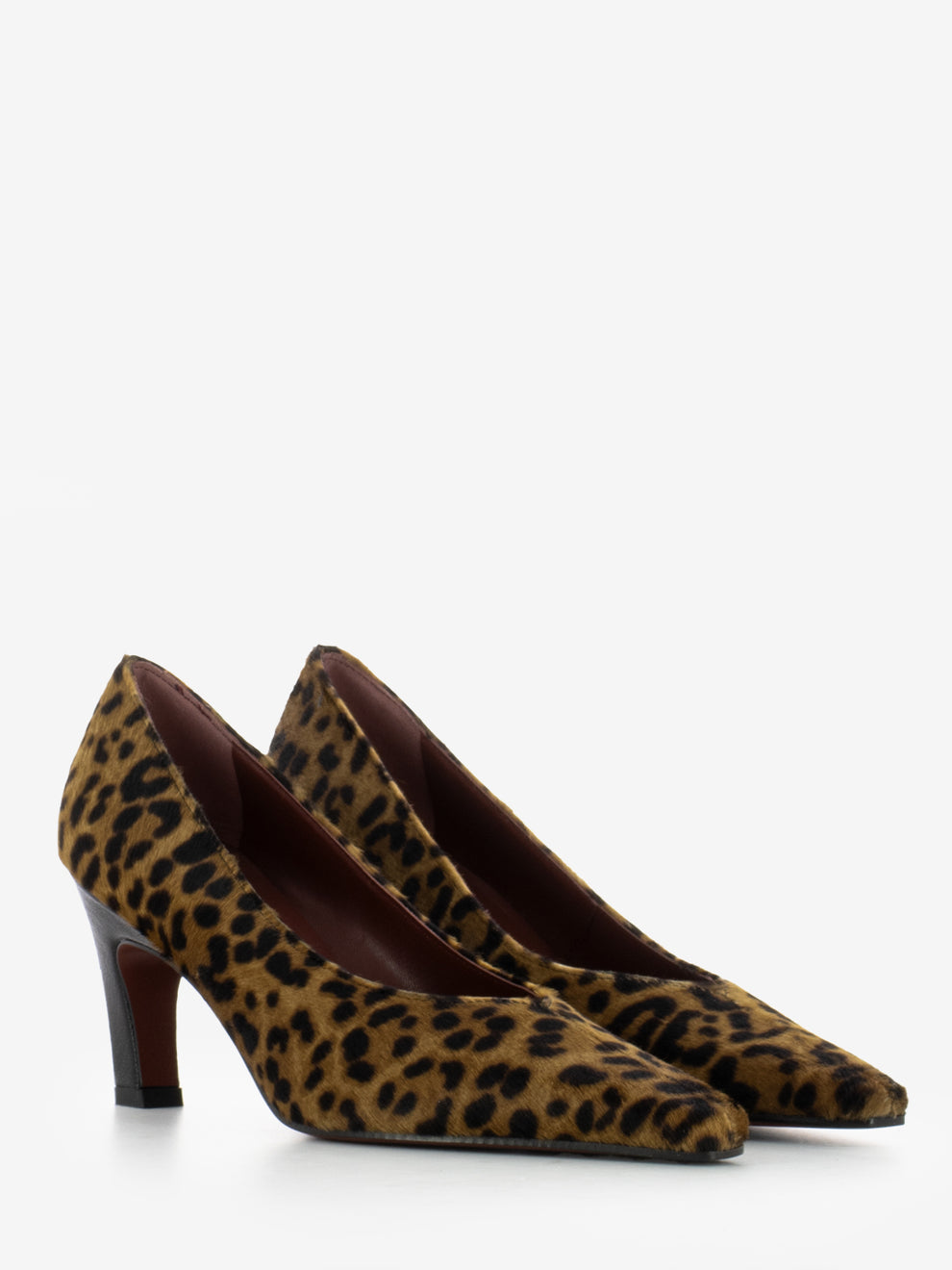 Décolleté Wara in cavallino leopardate