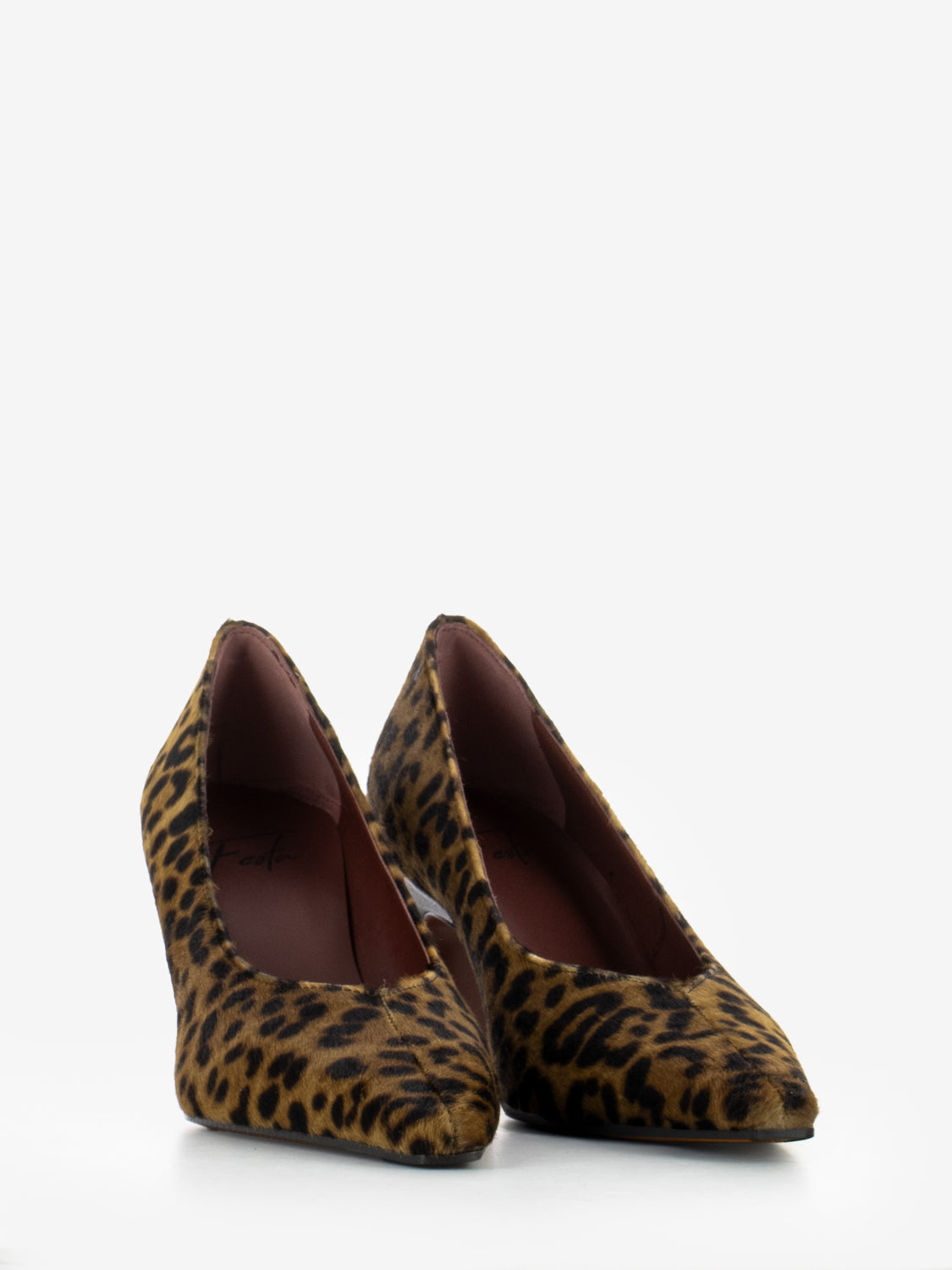 Décolleté Wara in cavallino leopardate