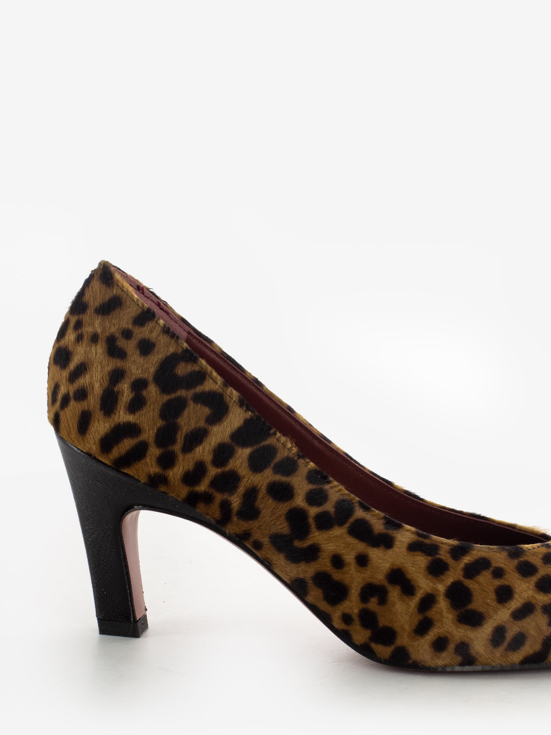 Décolleté Wara in cavallino leopardate