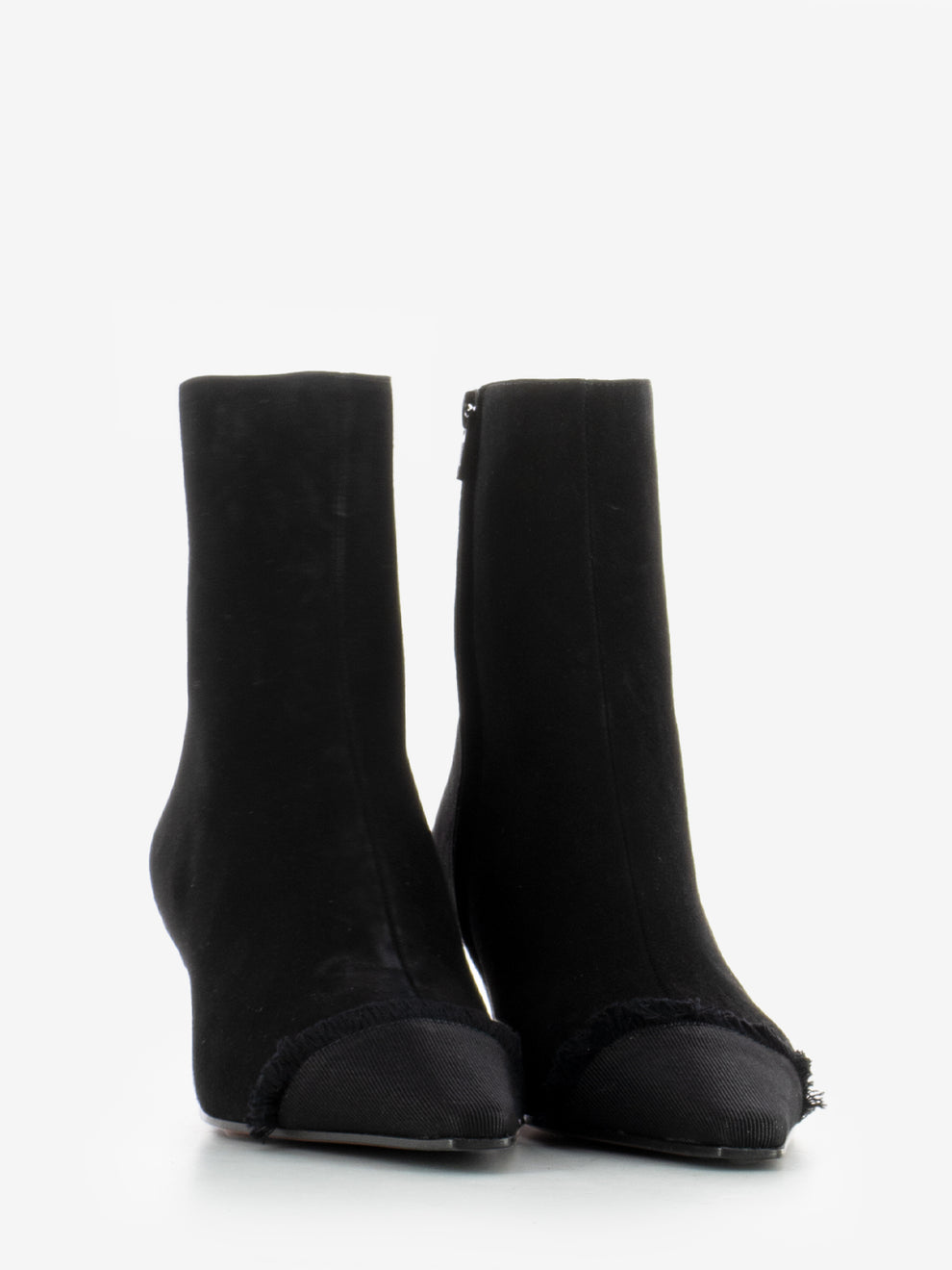 Tronchetto in camoscio nero
