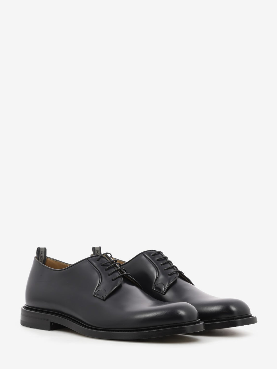 Derby in pelle blu scuro
