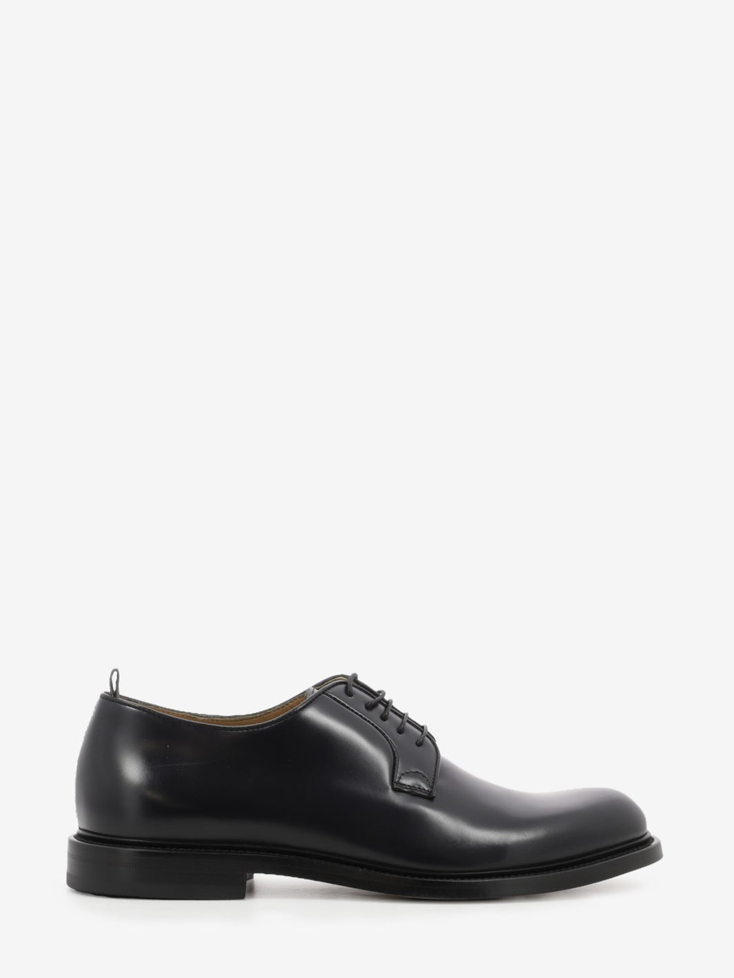 Derby in pelle blu scuro
