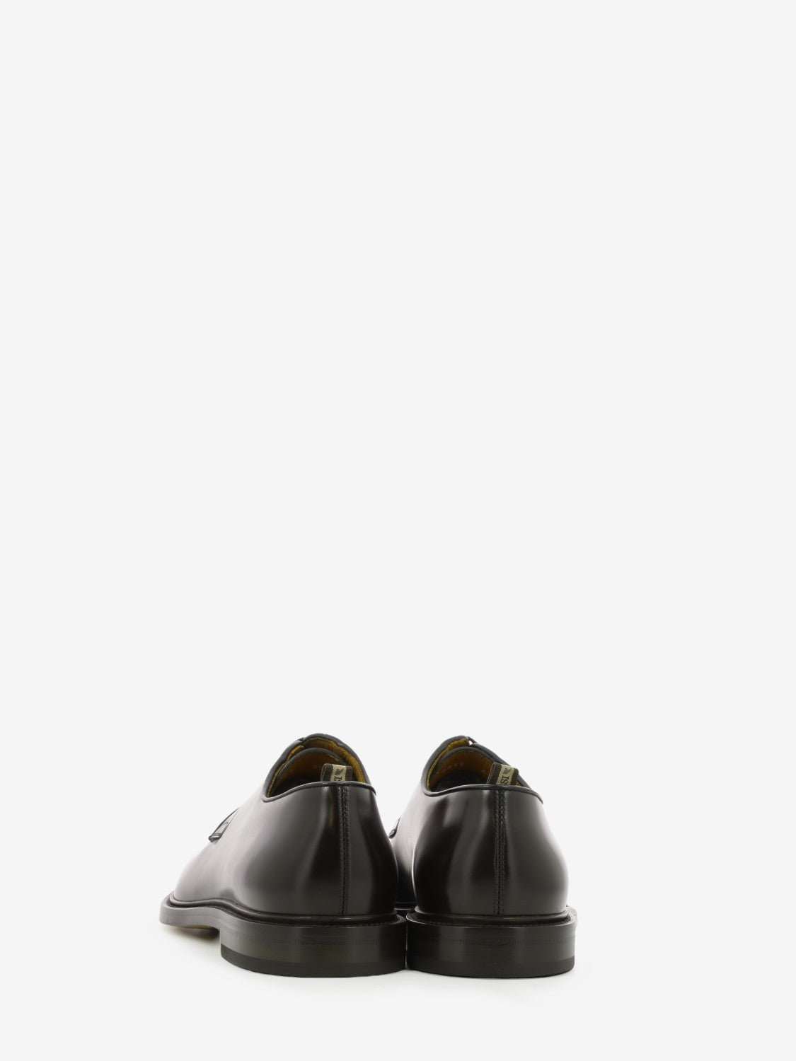 Dark brown leather derby