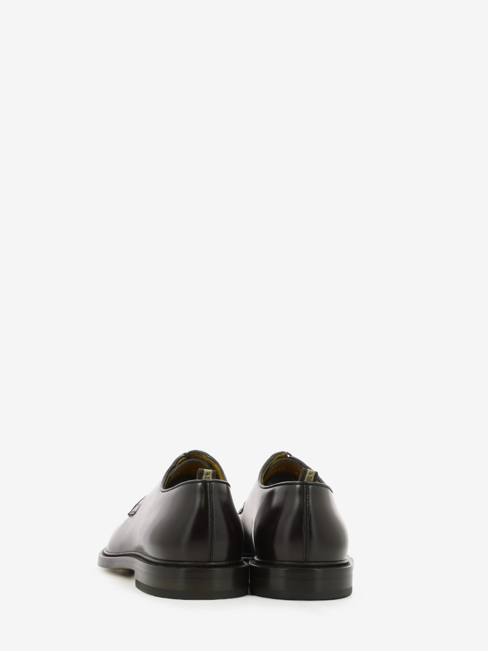 Dark brown leather derby
