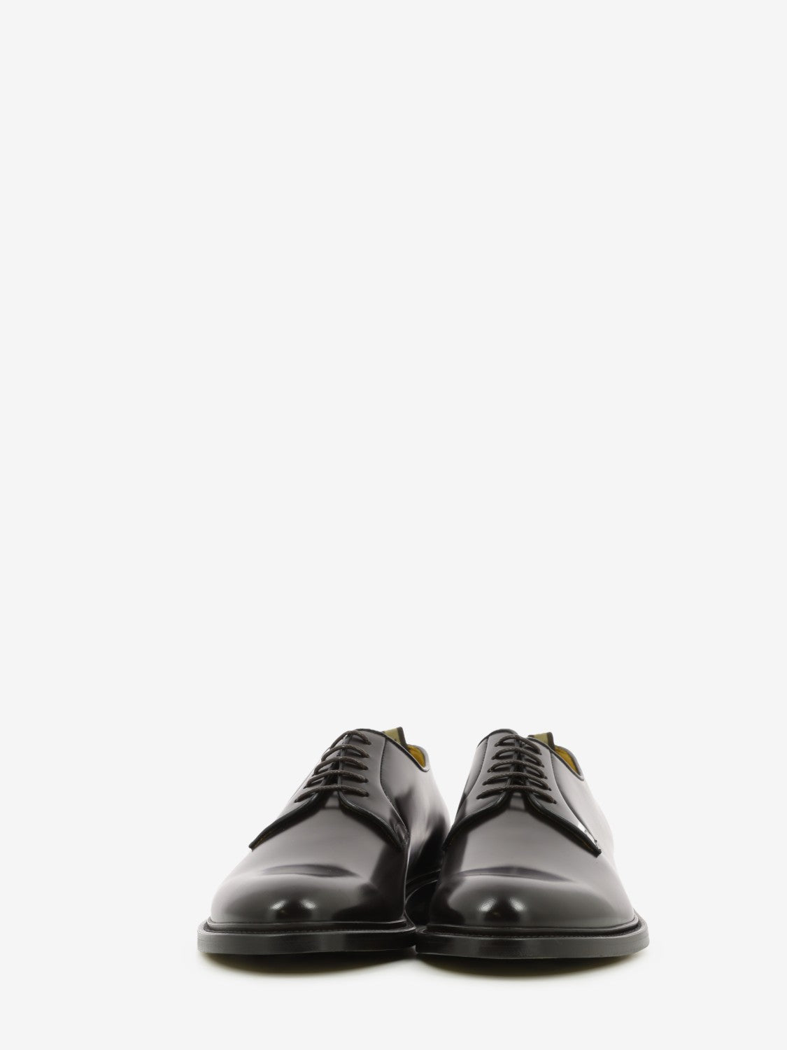 Dark brown leather derby