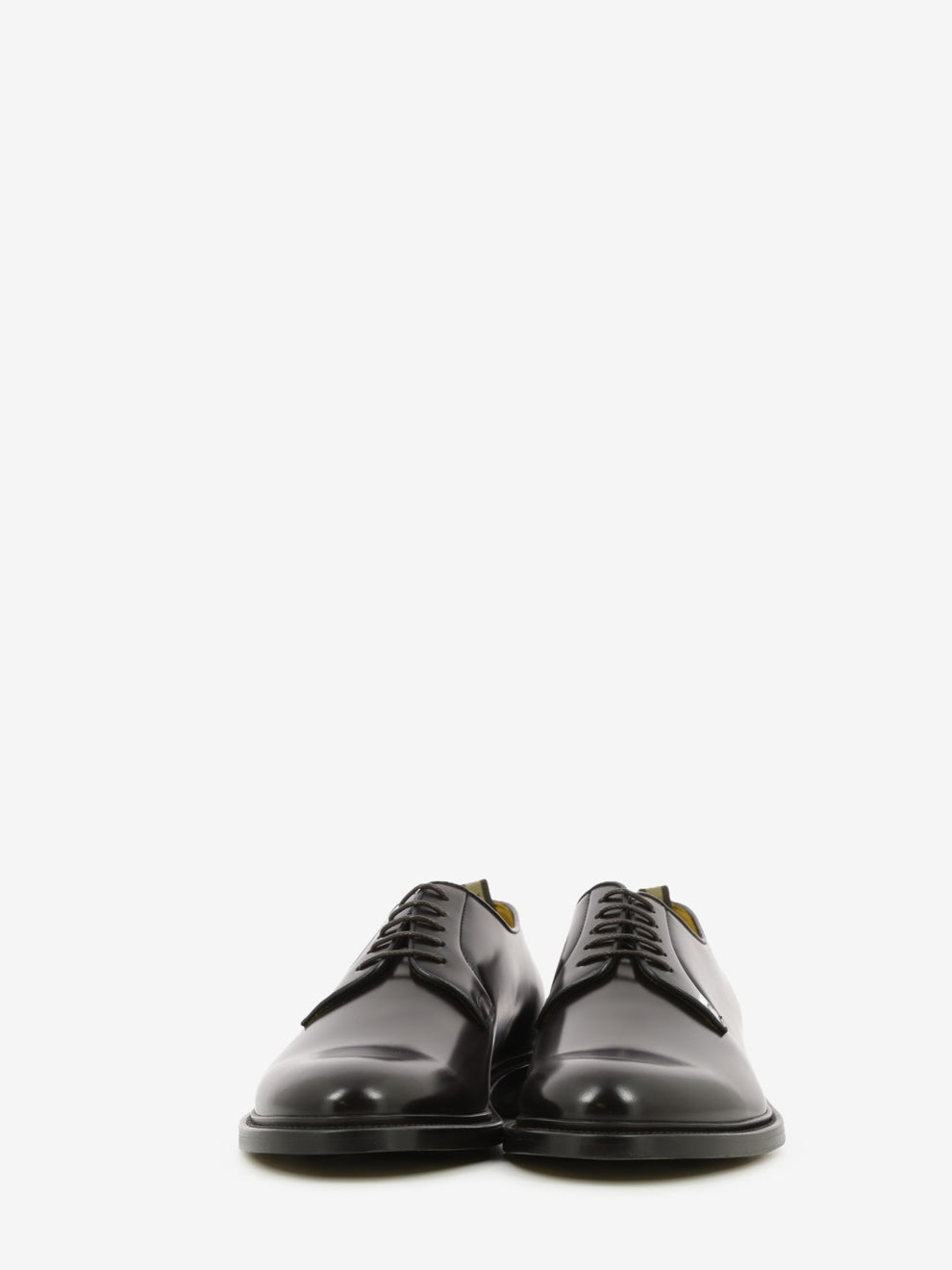 Dark brown leather derby