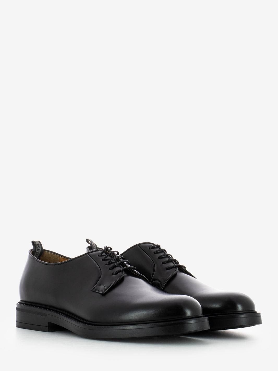 BLACK LACE-UP SHOE 403R_NERO