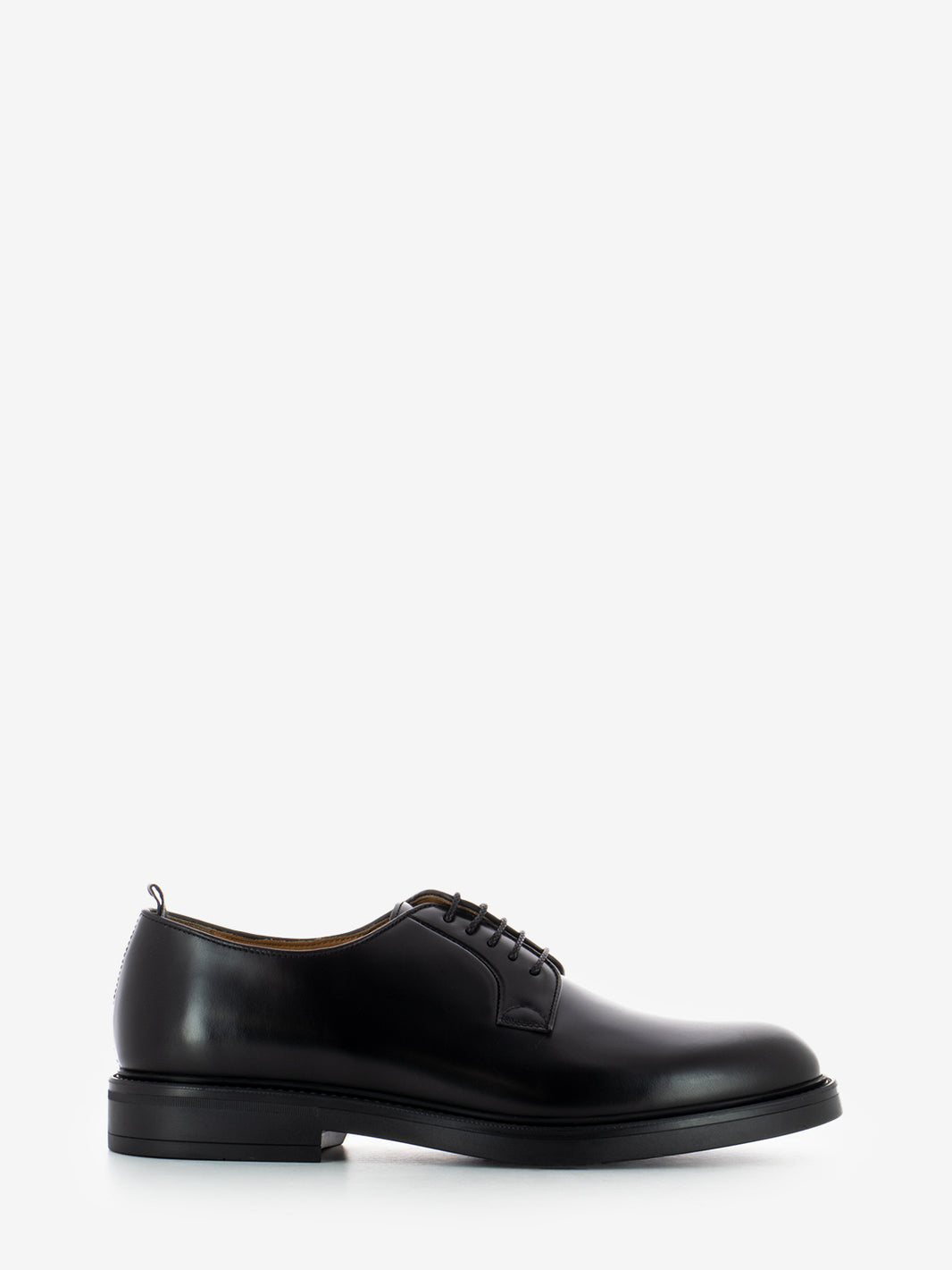 BLACK LACE-UP SHOE 403R_NERO