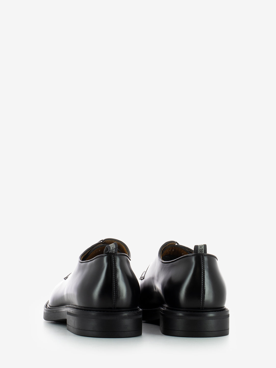BLACK LACE-UP SHOE 403R_NERO