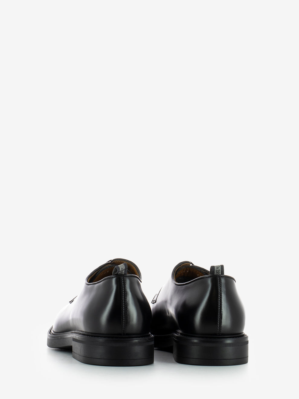 BLACK LACE-UP SHOE 403R_NERO