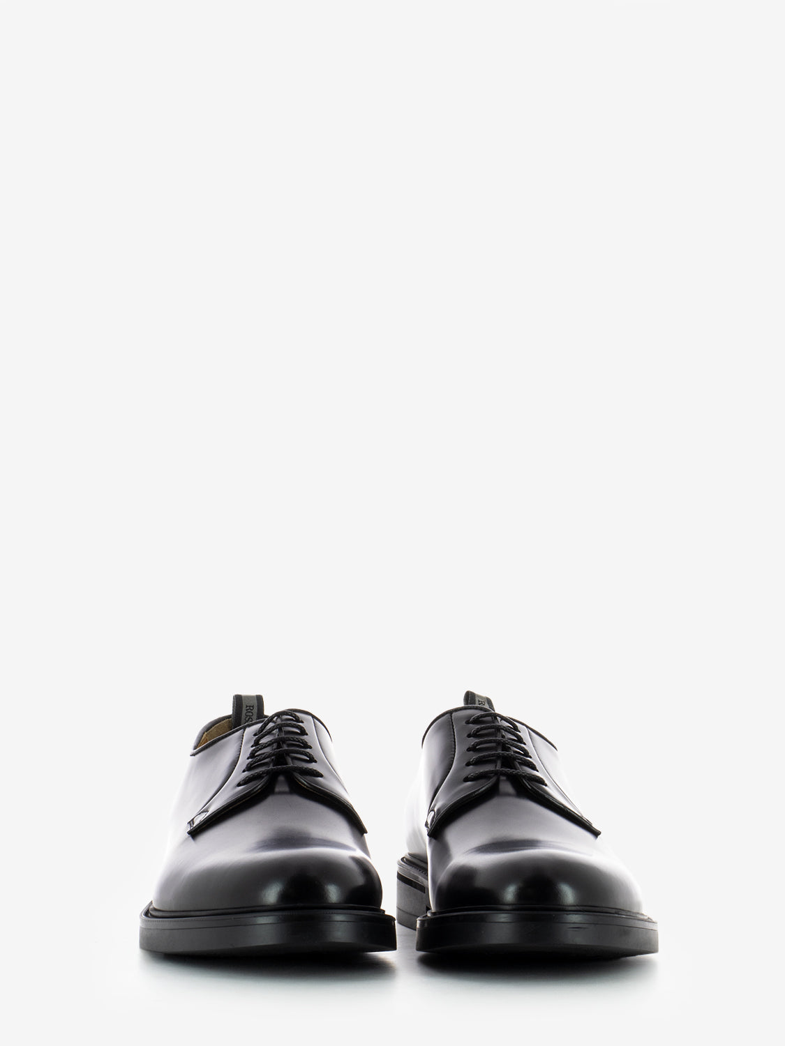 BLACK LACE-UP SHOE 403R_NERO