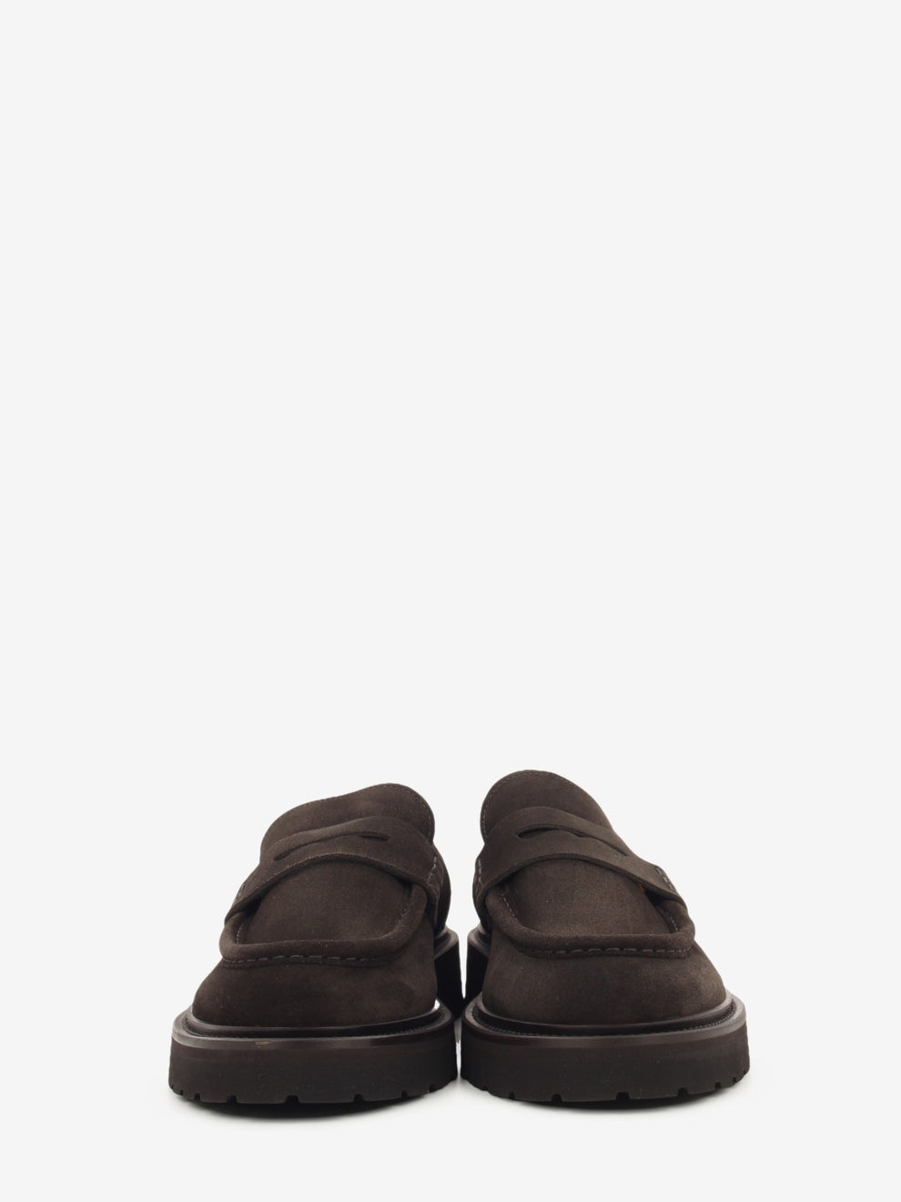 DARK BROWN SUEDE LOAFER 1223C-337_TDM