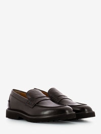Dark brown tank moccasins