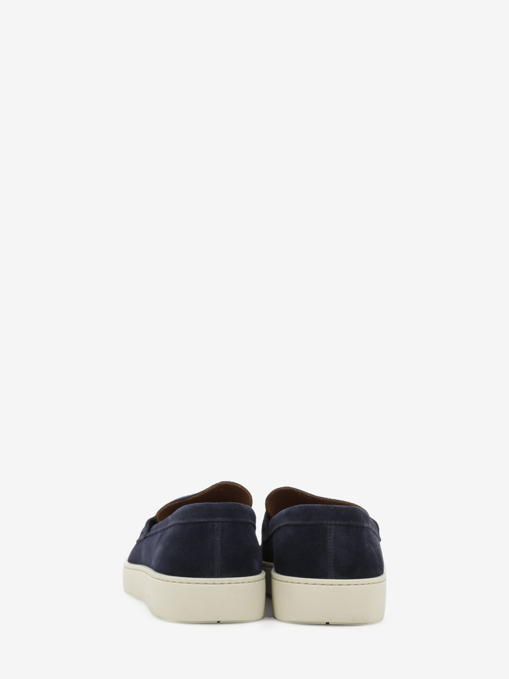 Dark blue suede moccasin