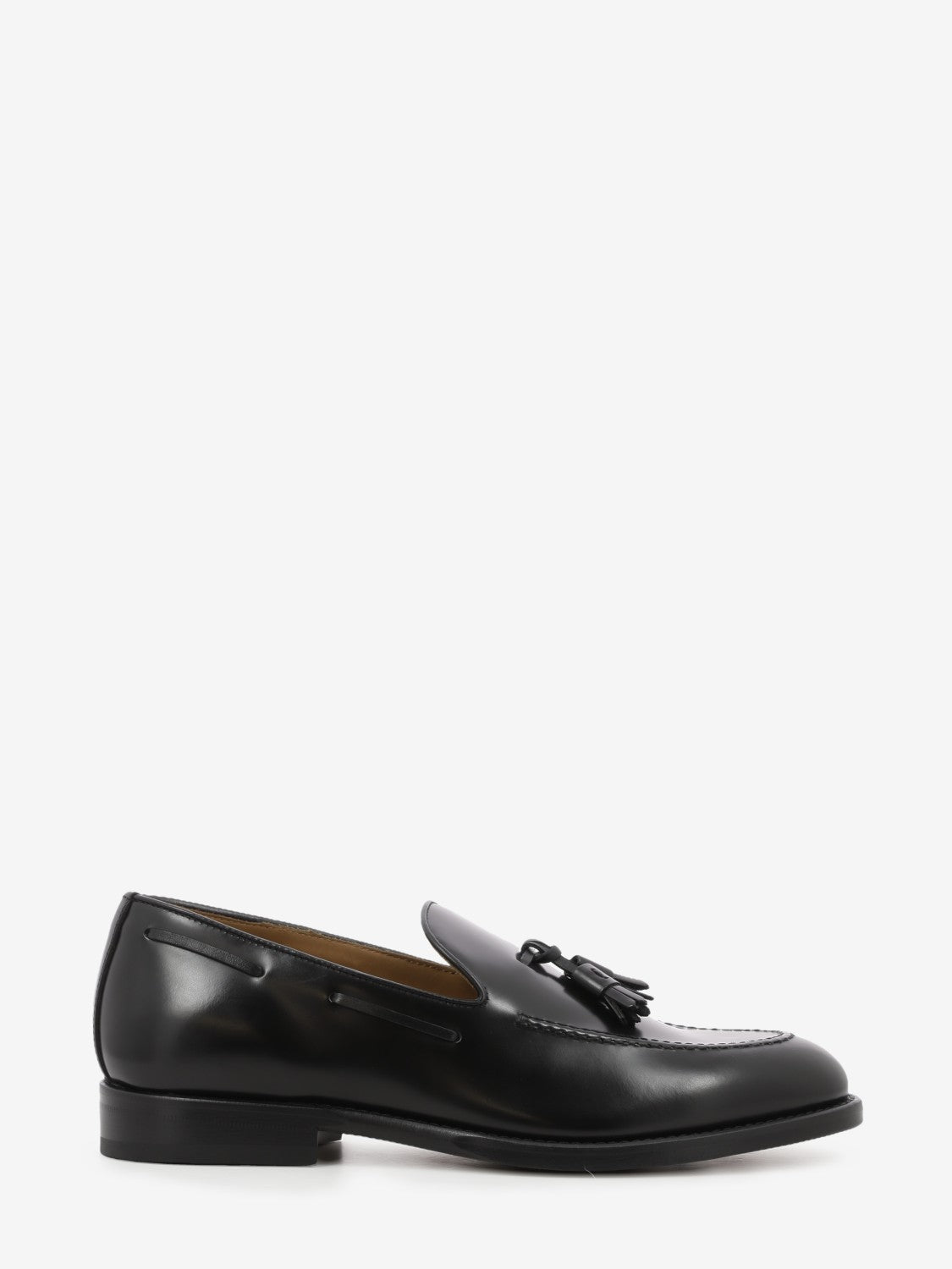 Black tassel loafers
