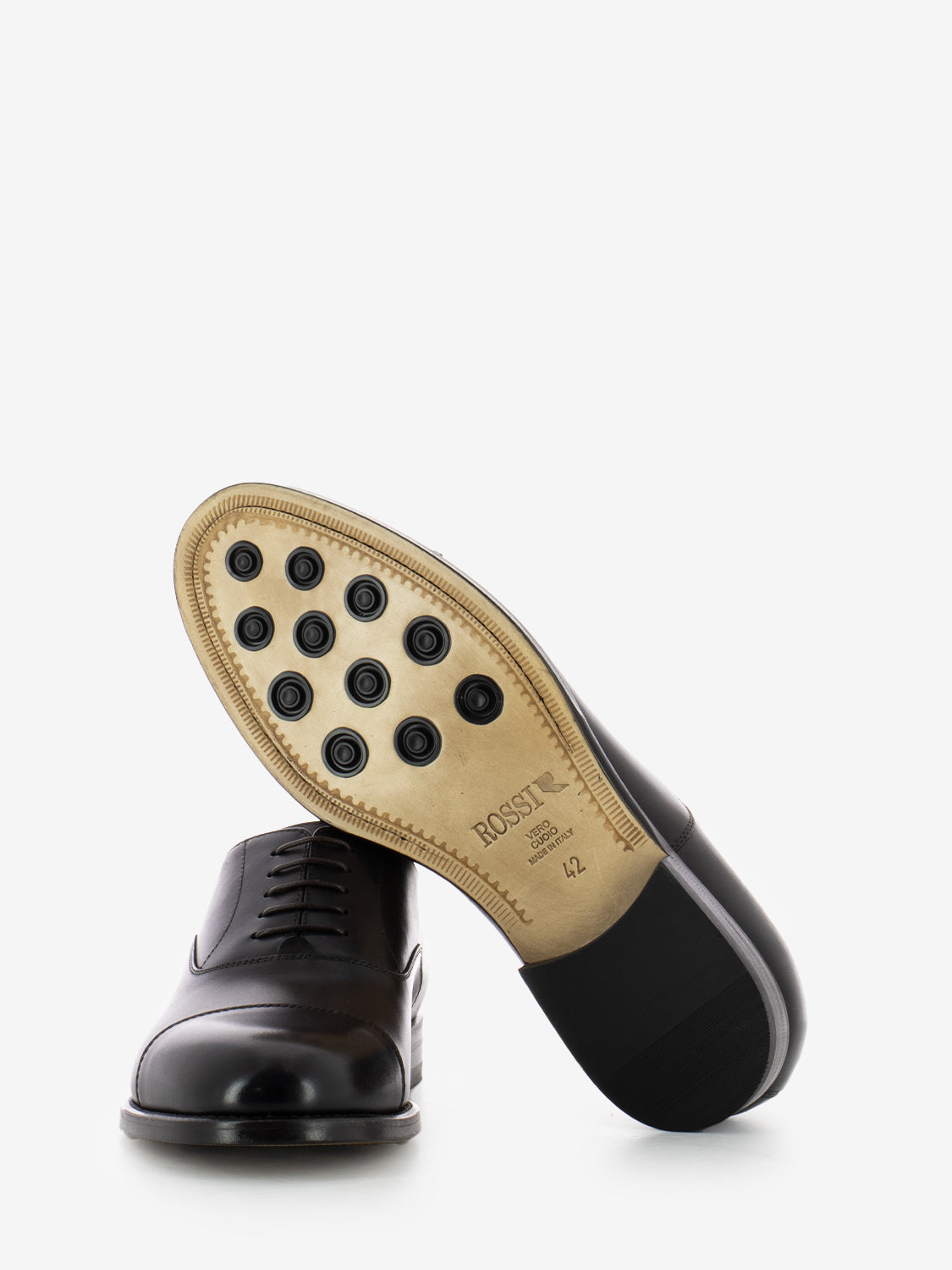 Scarpa derby in pelle testa di moro