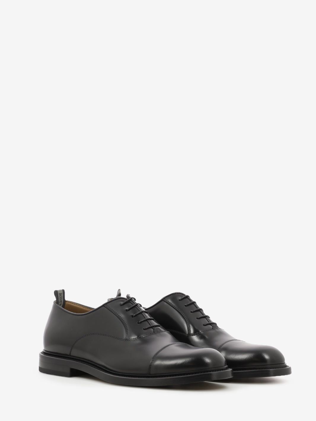 Scarpa derby spazzolata nera