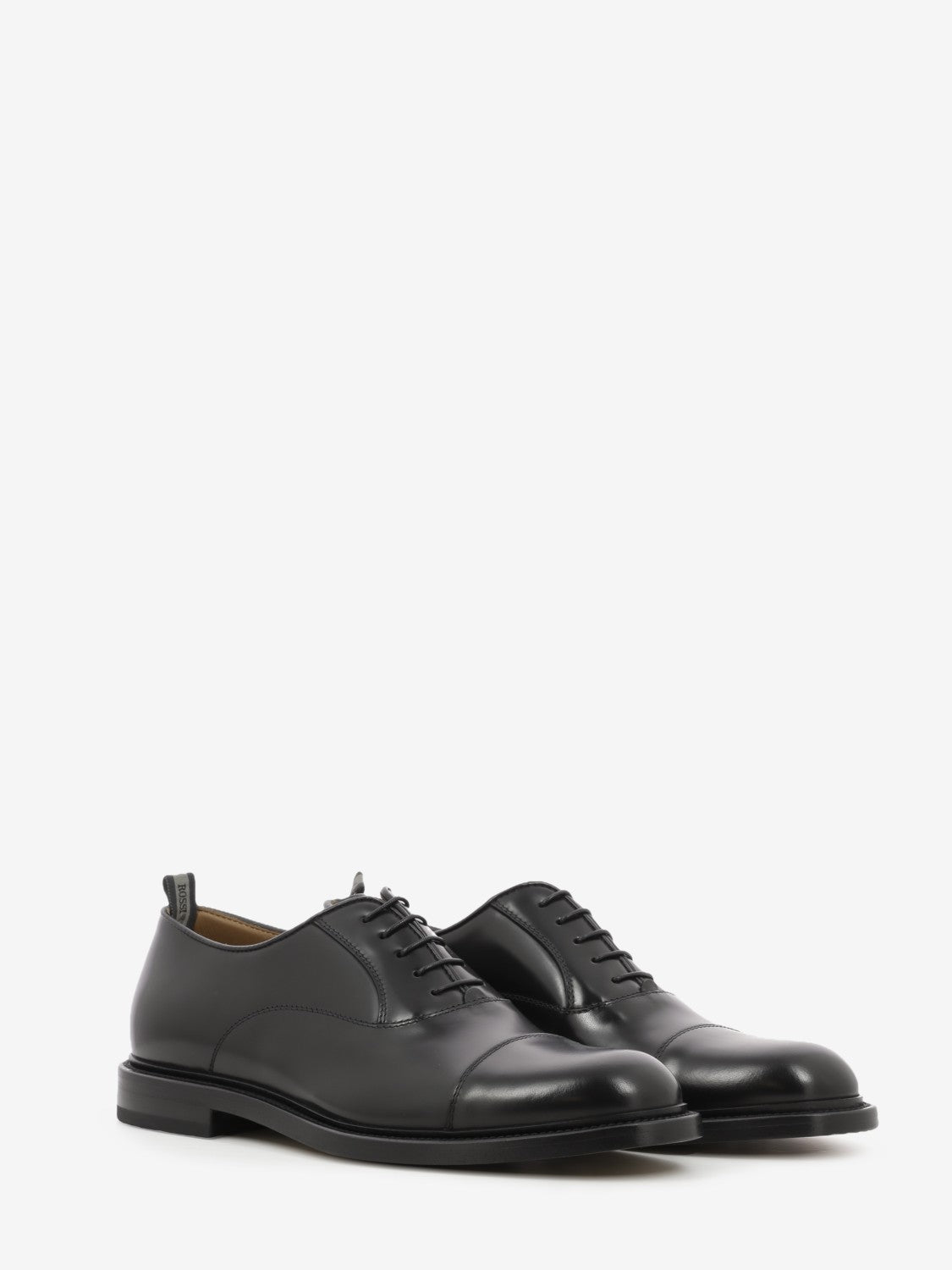 Black brushed derby shoe