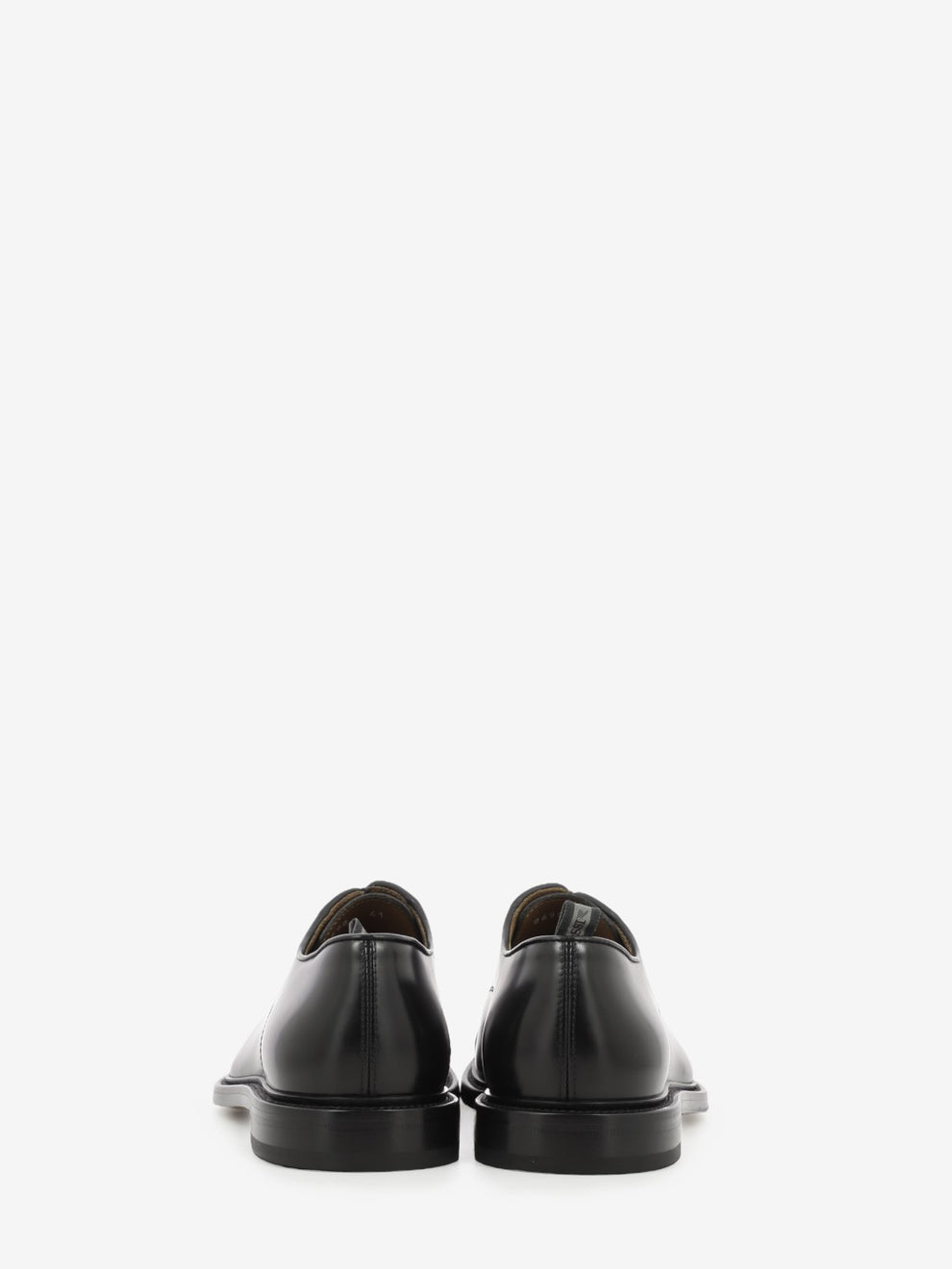 Black brushed derby shoe