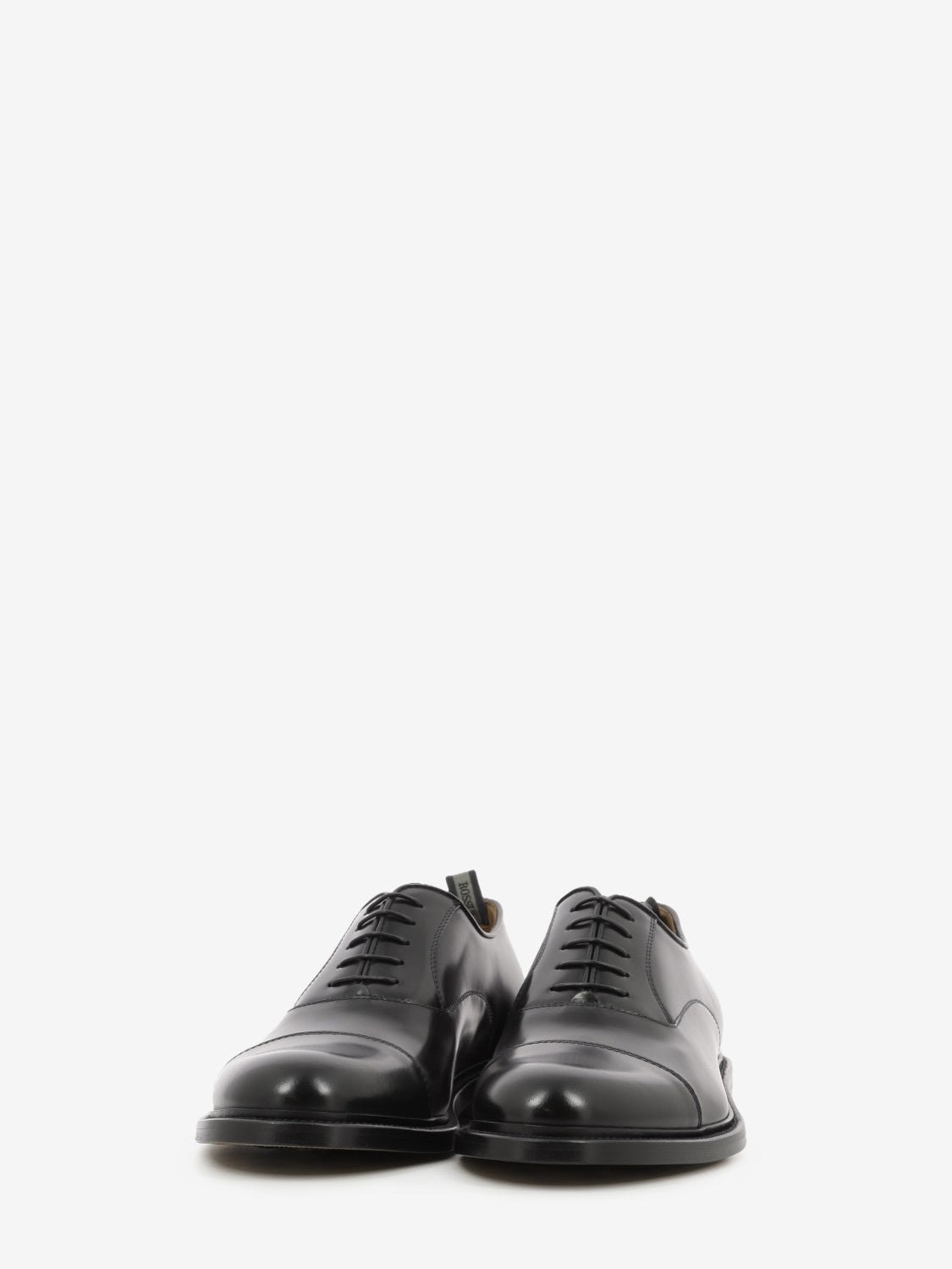 Black brushed derby shoe