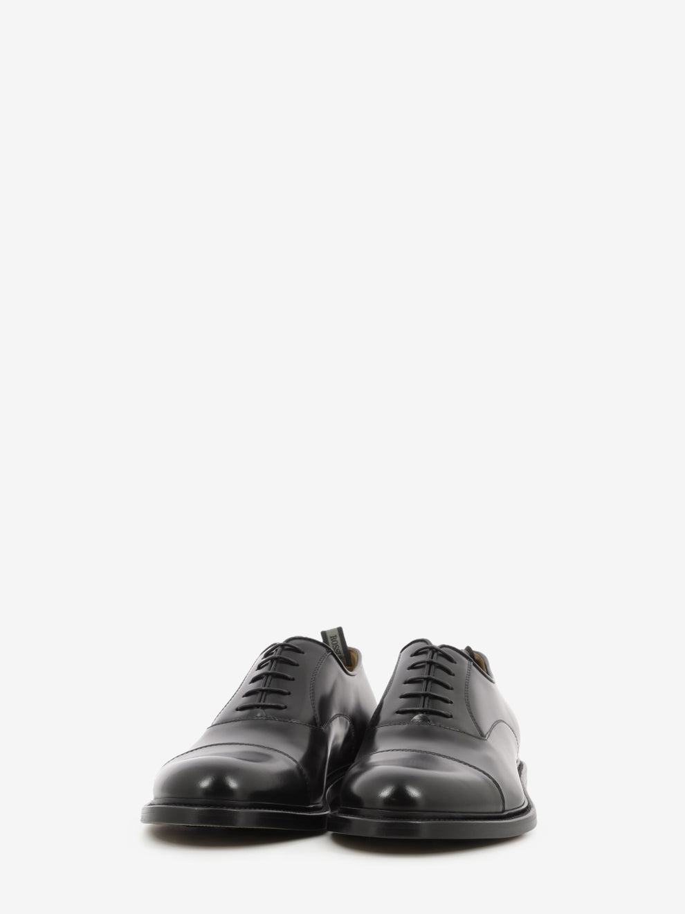 Black brushed derby shoe