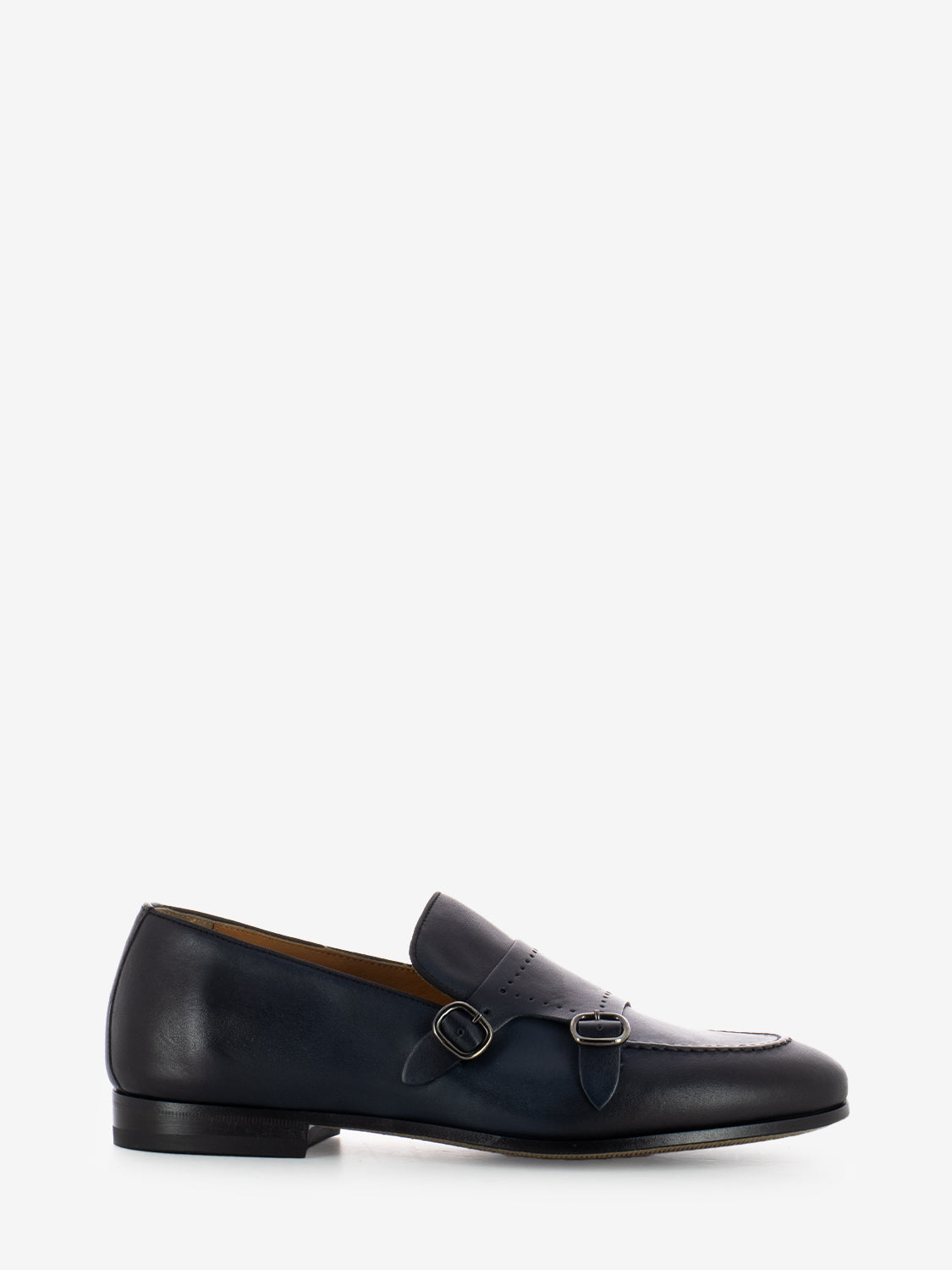 Scarpa elegante con fibbie blu