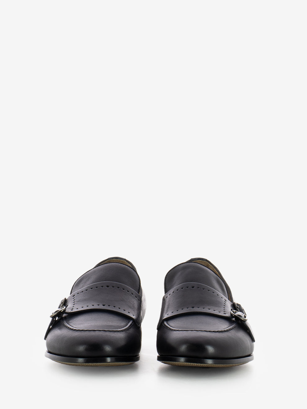 Scarpa elegante con fibbie blu
