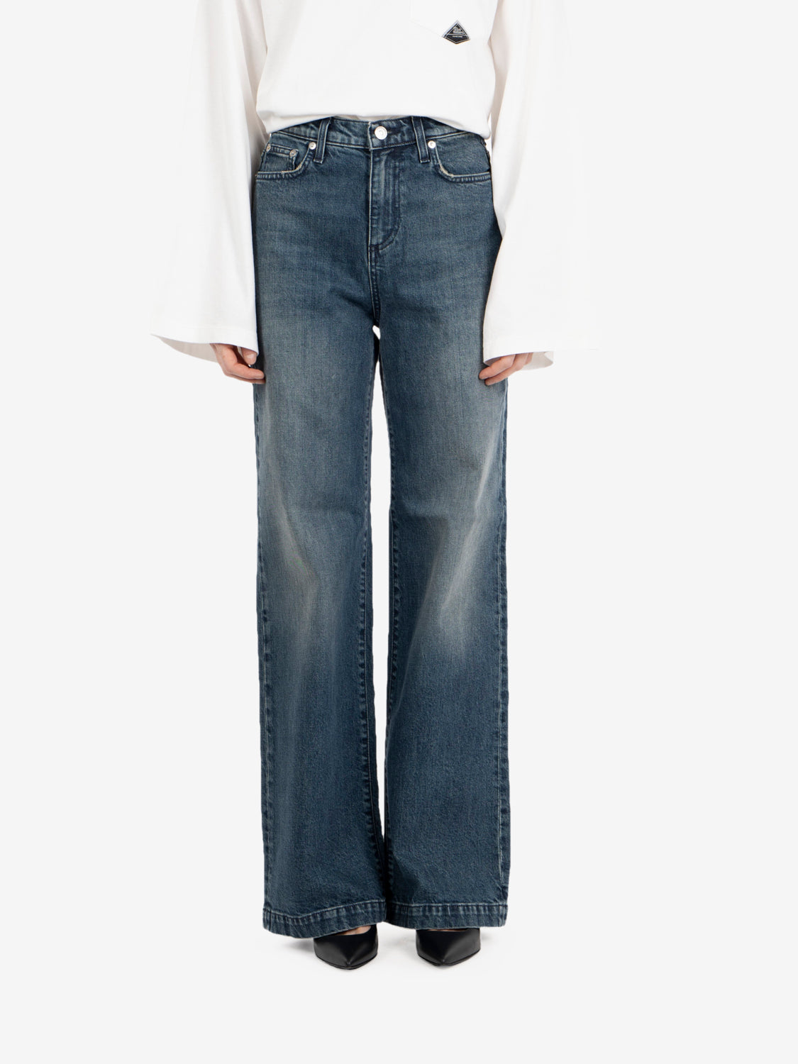 Marta blue denim flare jeans