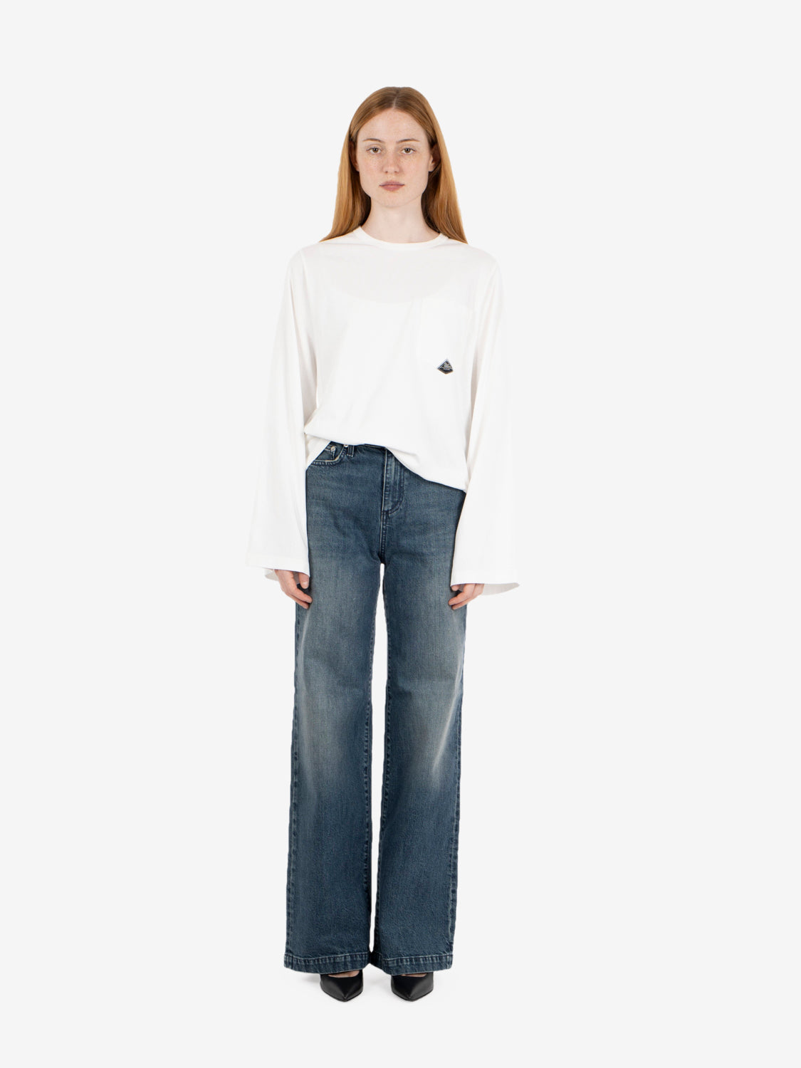 Marta blue denim flare jeans