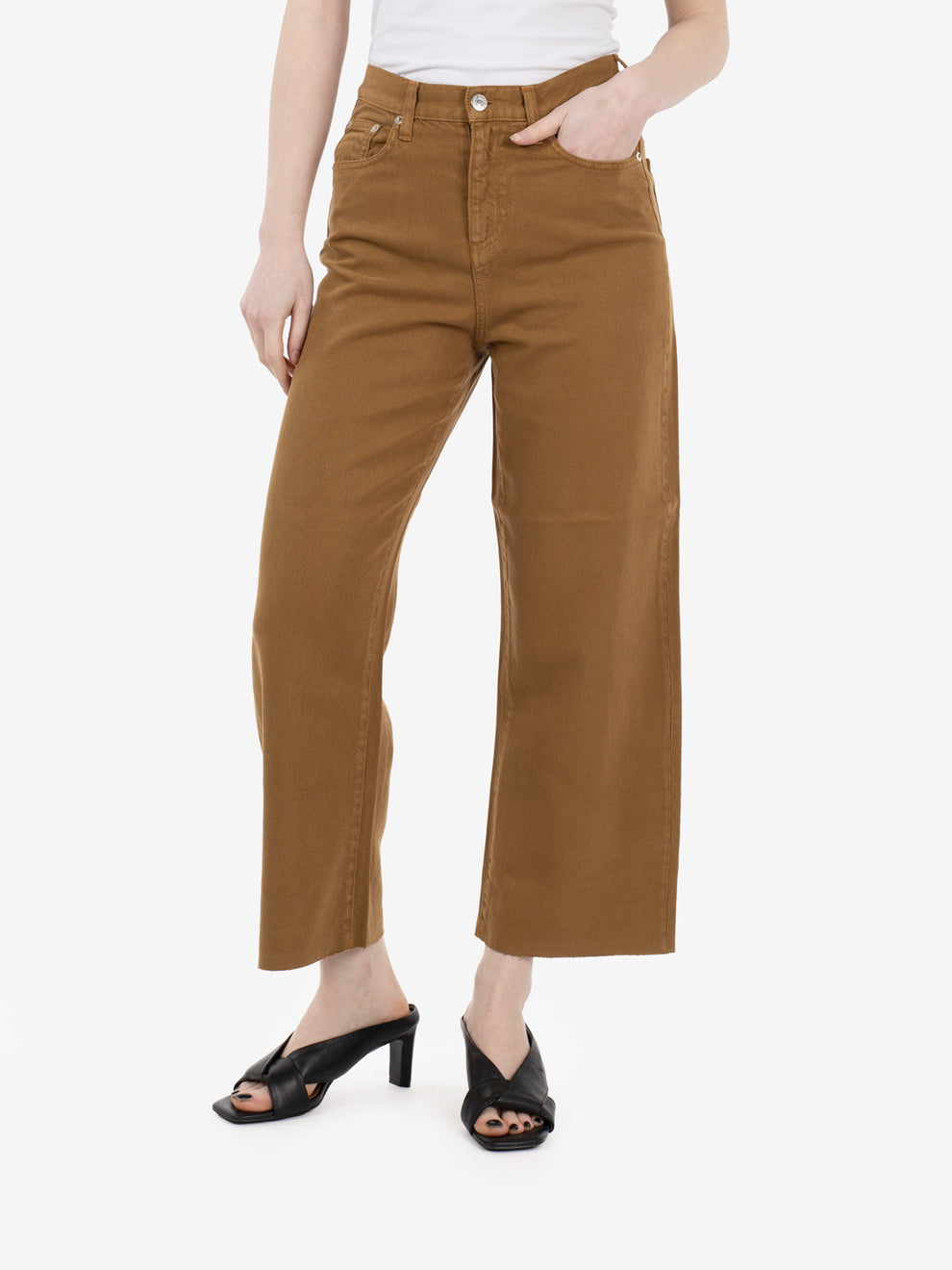 Rita Cropped Light Bull Tencel Old Reverse Rusty