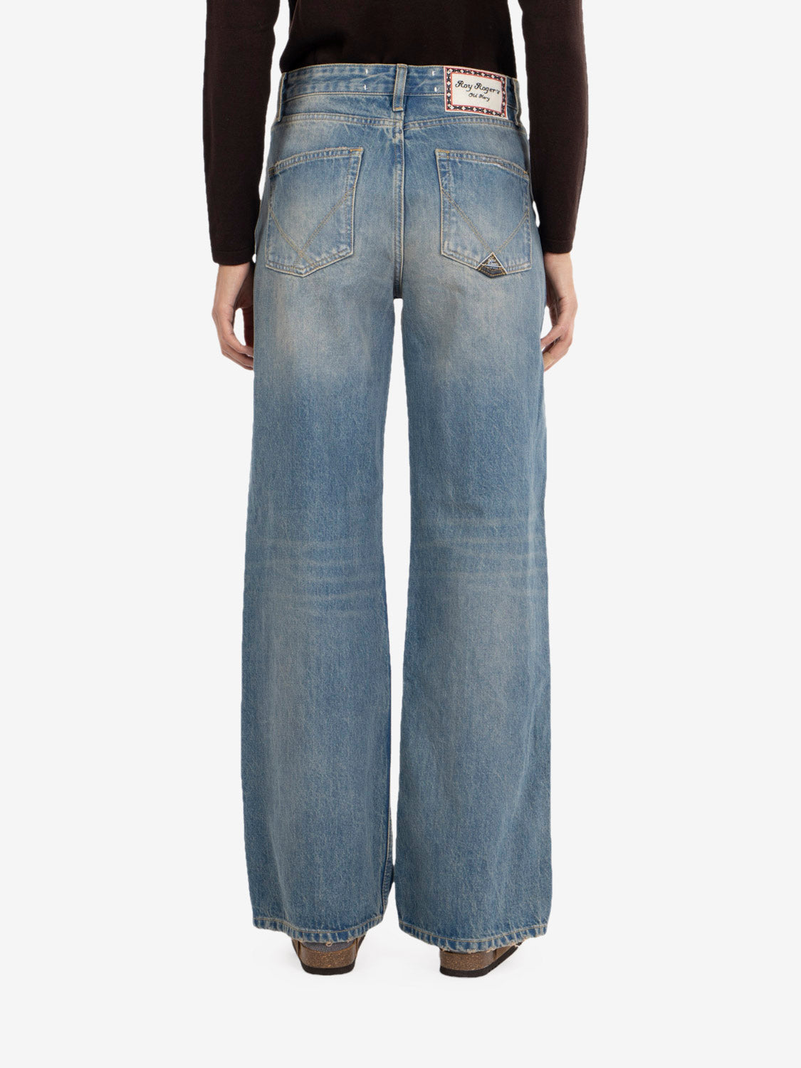 Super wide old glory denim mocha