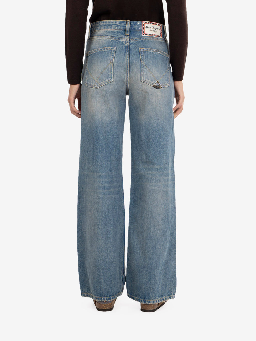Super wide old glory denim mocha