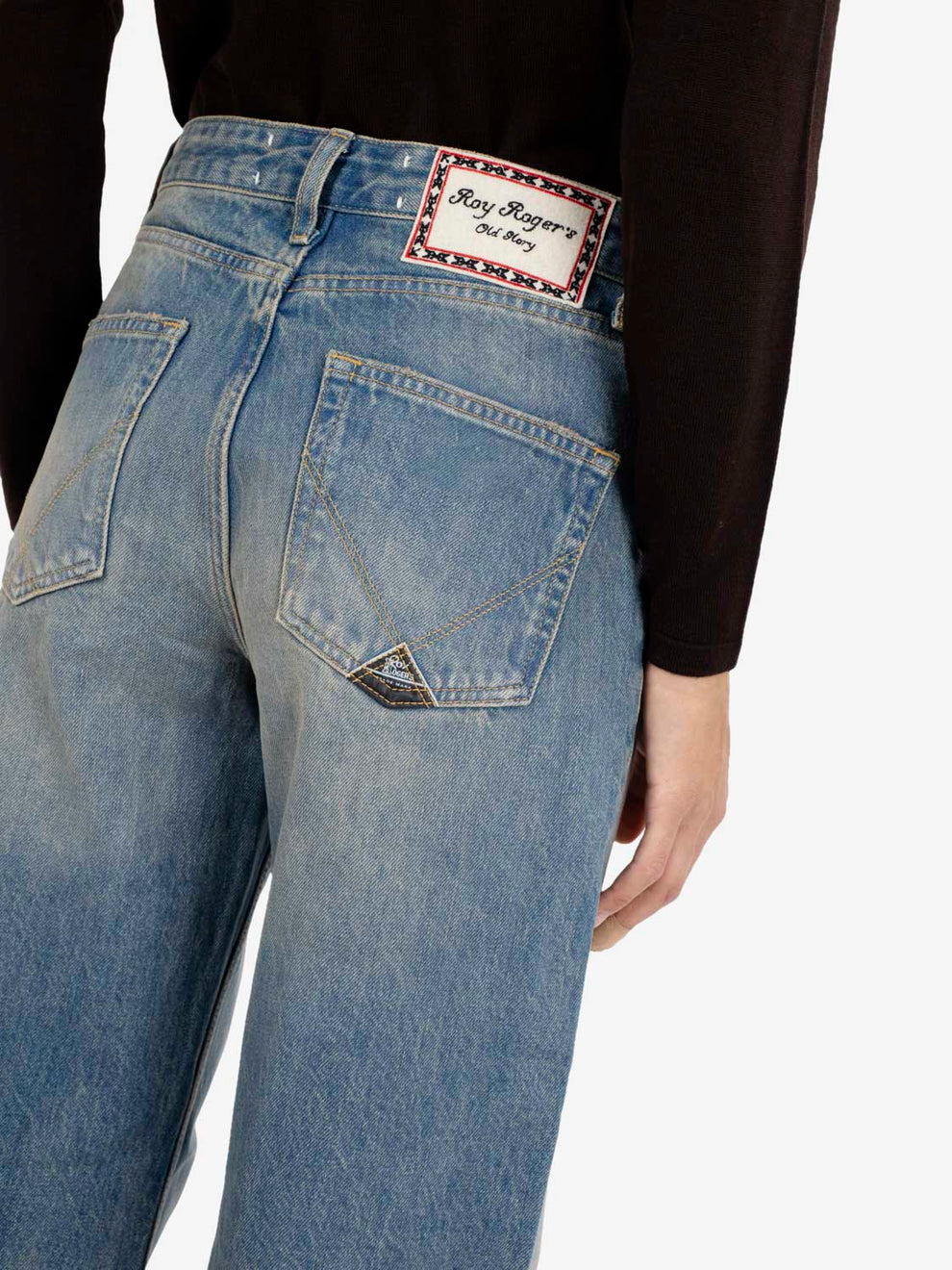 Super wide old glory denim mocha