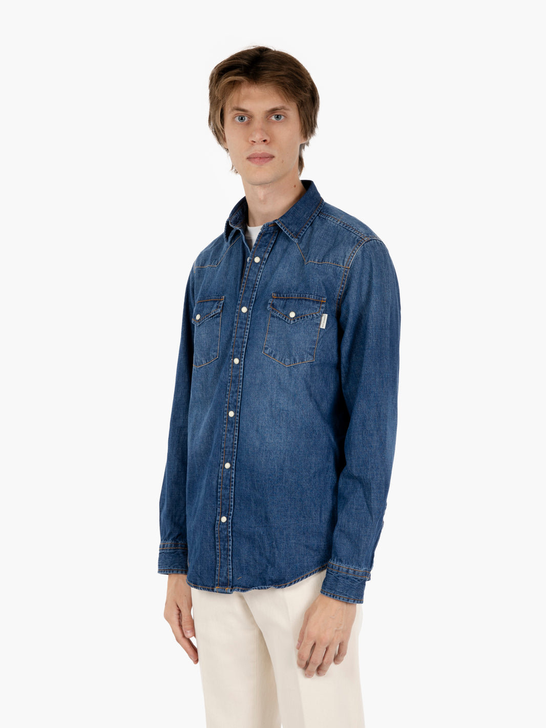 Camicia Martin Bruce denim blu