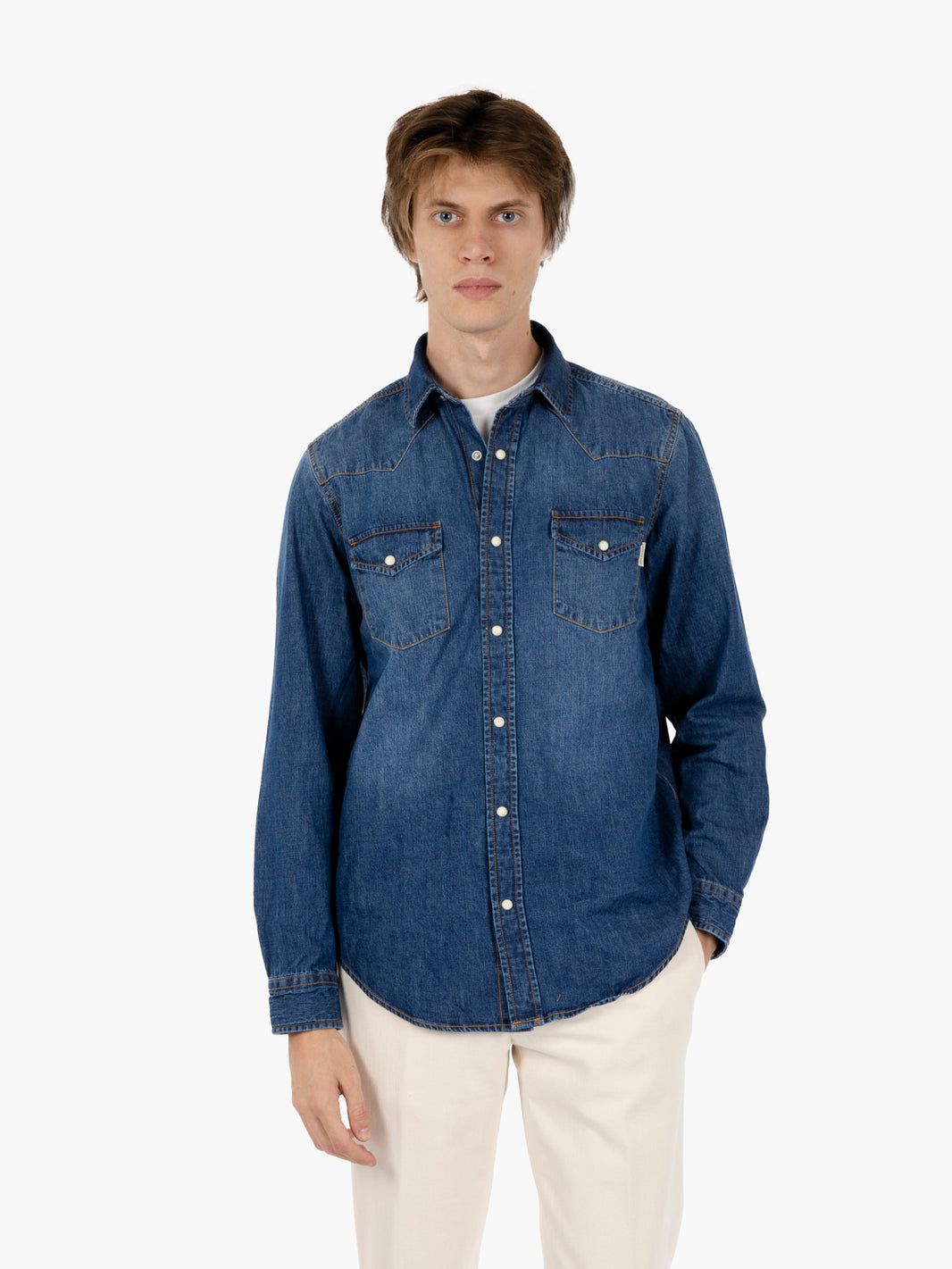 Camicia Martin Bruce denim blu
