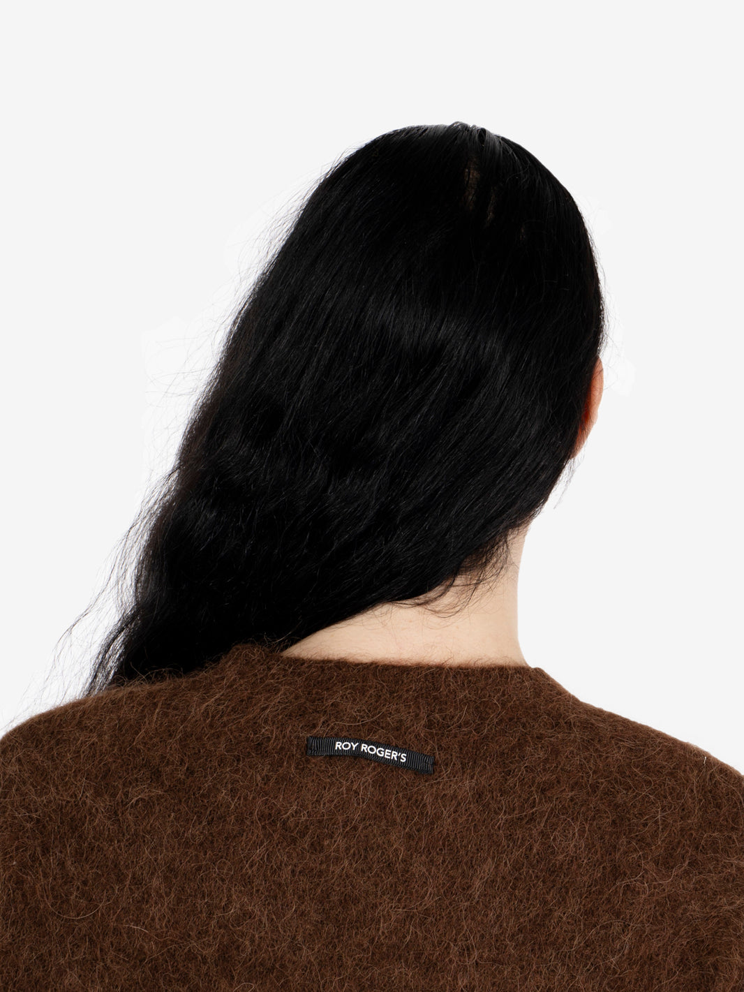 Crew neck alpaca blend vandyke brown
