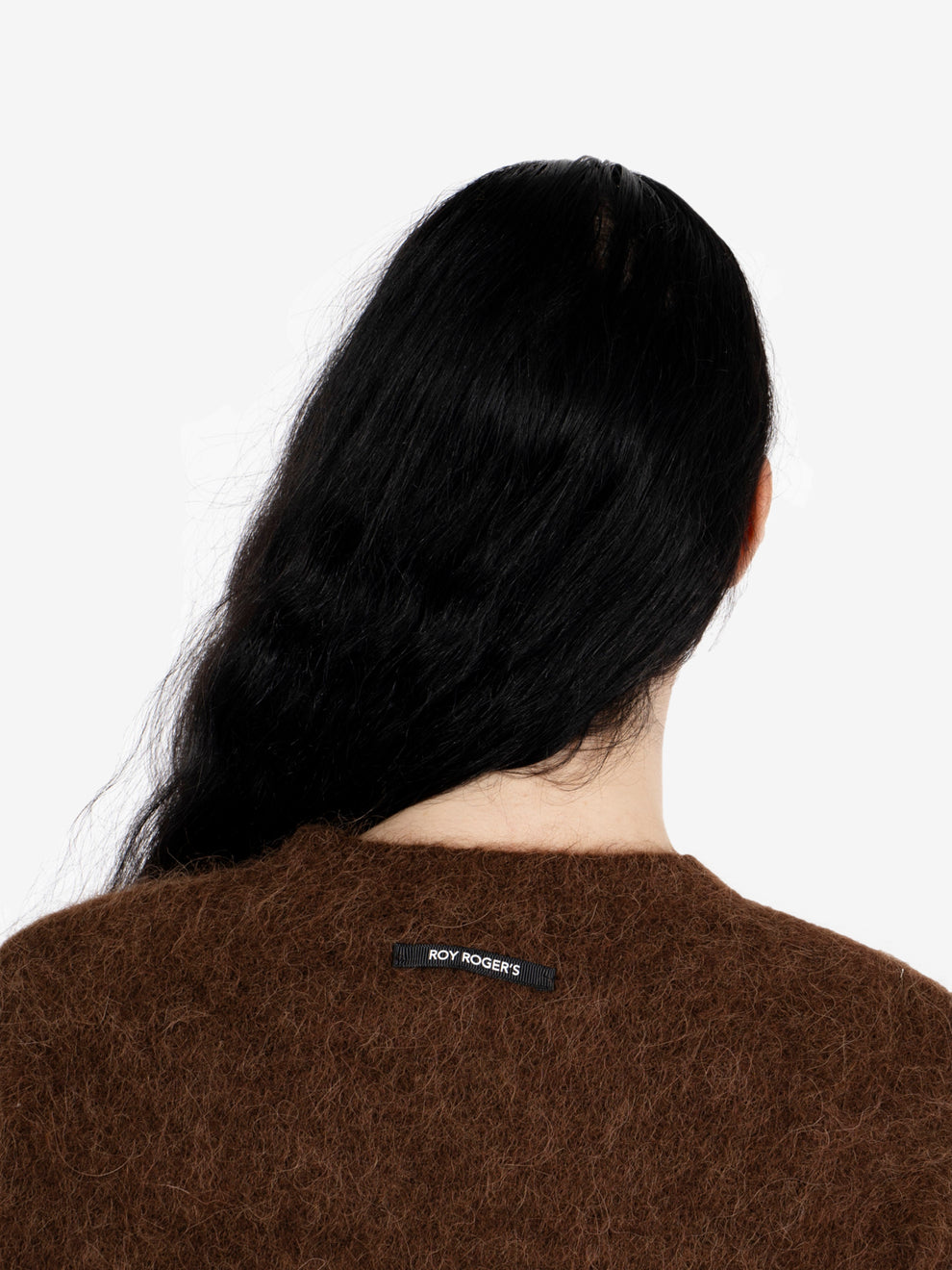 Crew neck alpaca blend vandyke brown