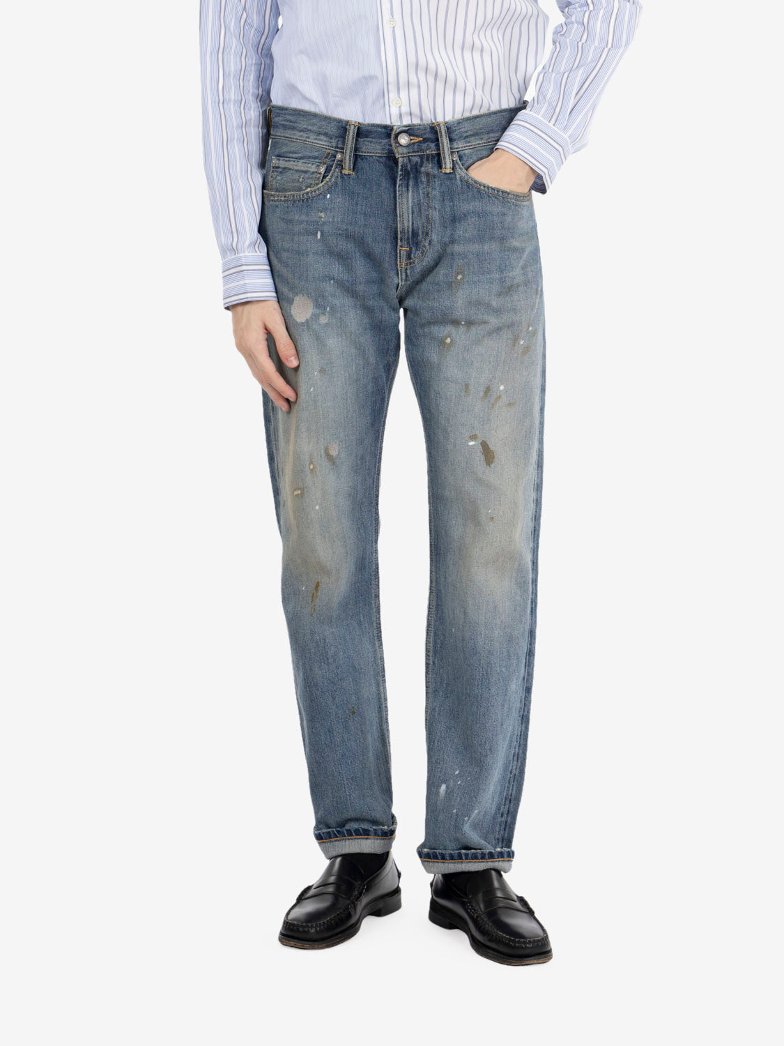 Cult Wide RE-SEARCH selvedge denim baker pants