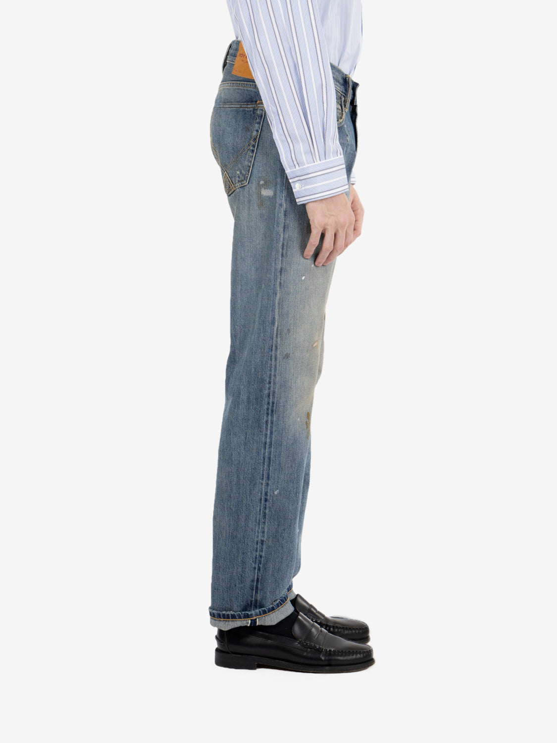 Cult Wide RE-SEARCH selvedge denim baker pants