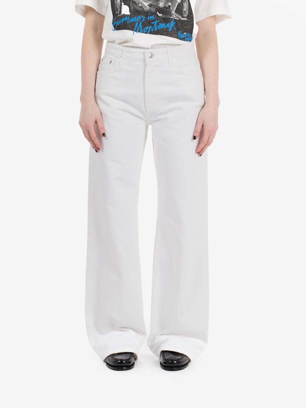 Super wide RREVA HERZIGOVA Bull Dyed Optic White