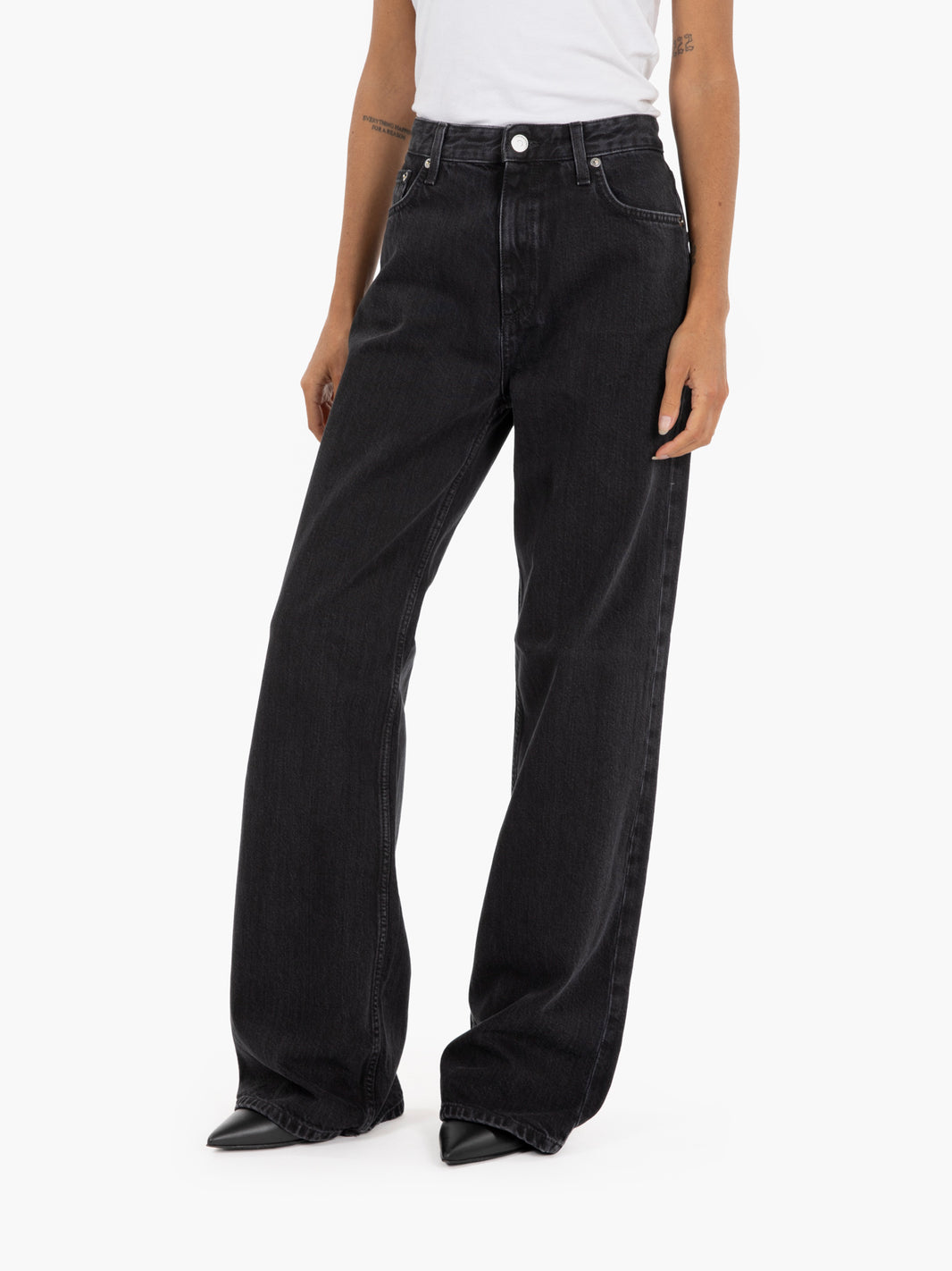 Jeans Super Wide denim black