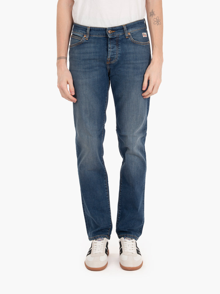 ROY ROGER'S - Jeans Weared regular fit blu denim