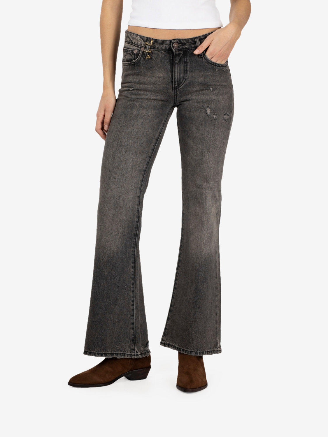 New Roy denim black wood