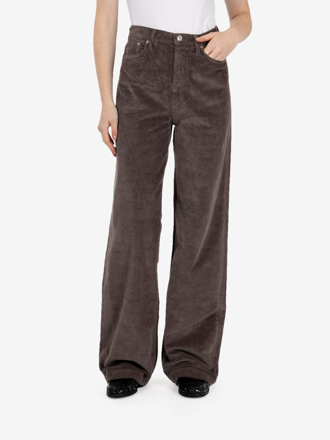 Pantaloni in velluto Marta marroni