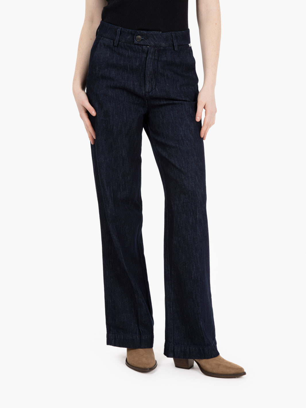 Lais Rinse dark denim trousers