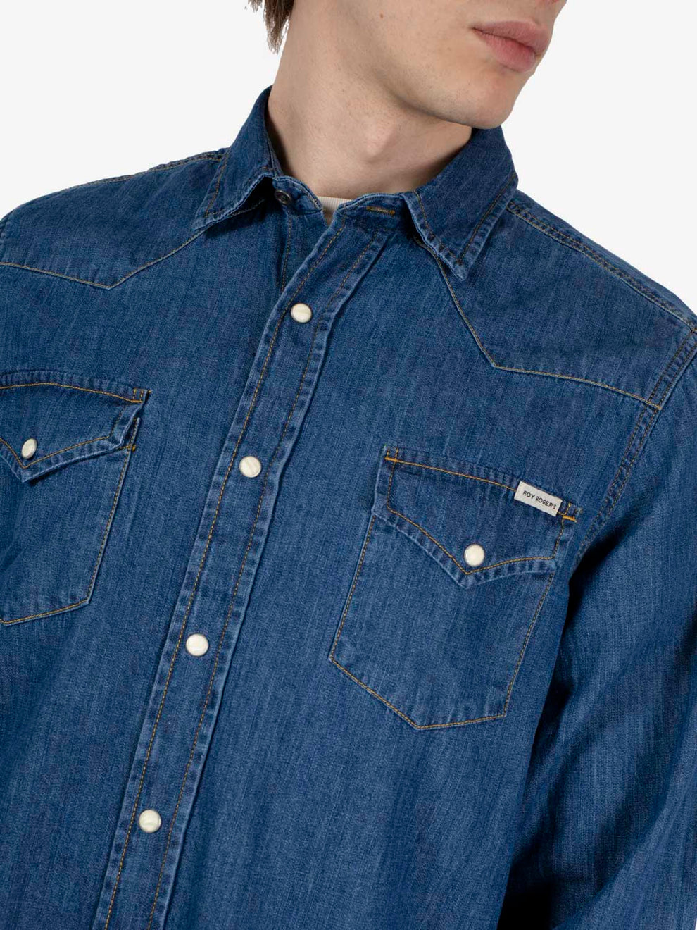 Shirt Martin denim mid wash blu