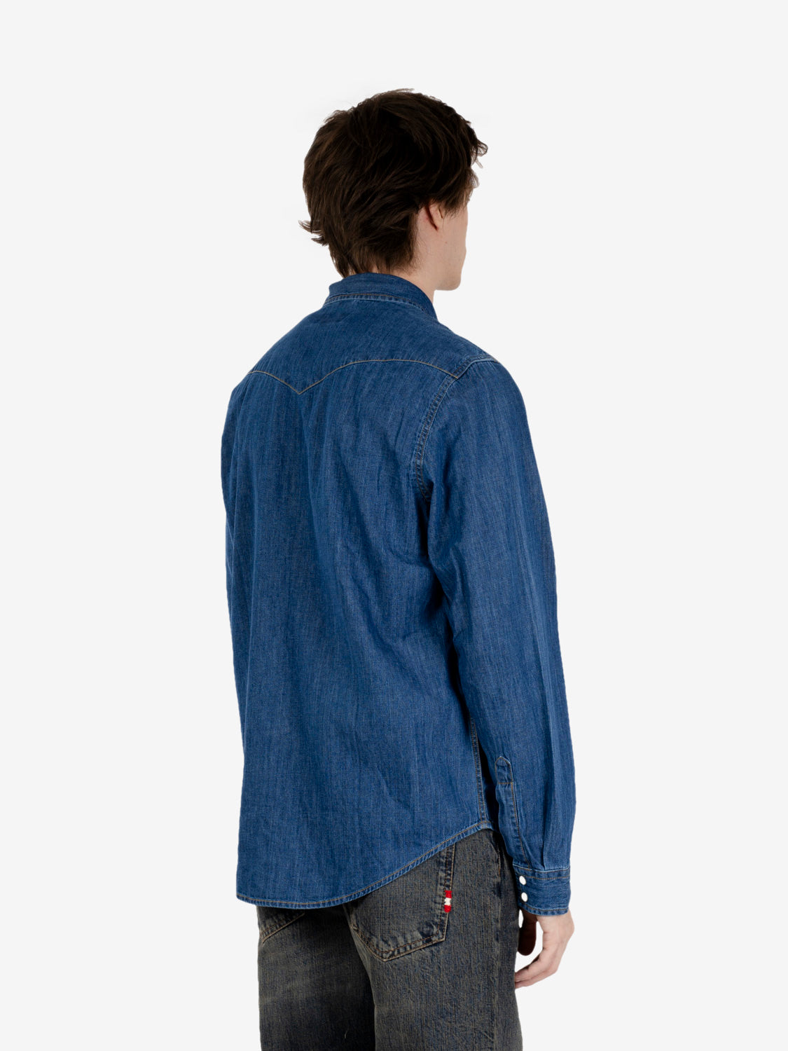 Shirt Martin denim mid wash blu